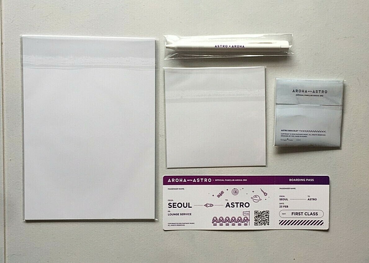 ASTRO OFFICIAL ‘AROHA’ 3RD GENERATION FAN CLUB KIT PACK [EUNWOO / MOON BIN]