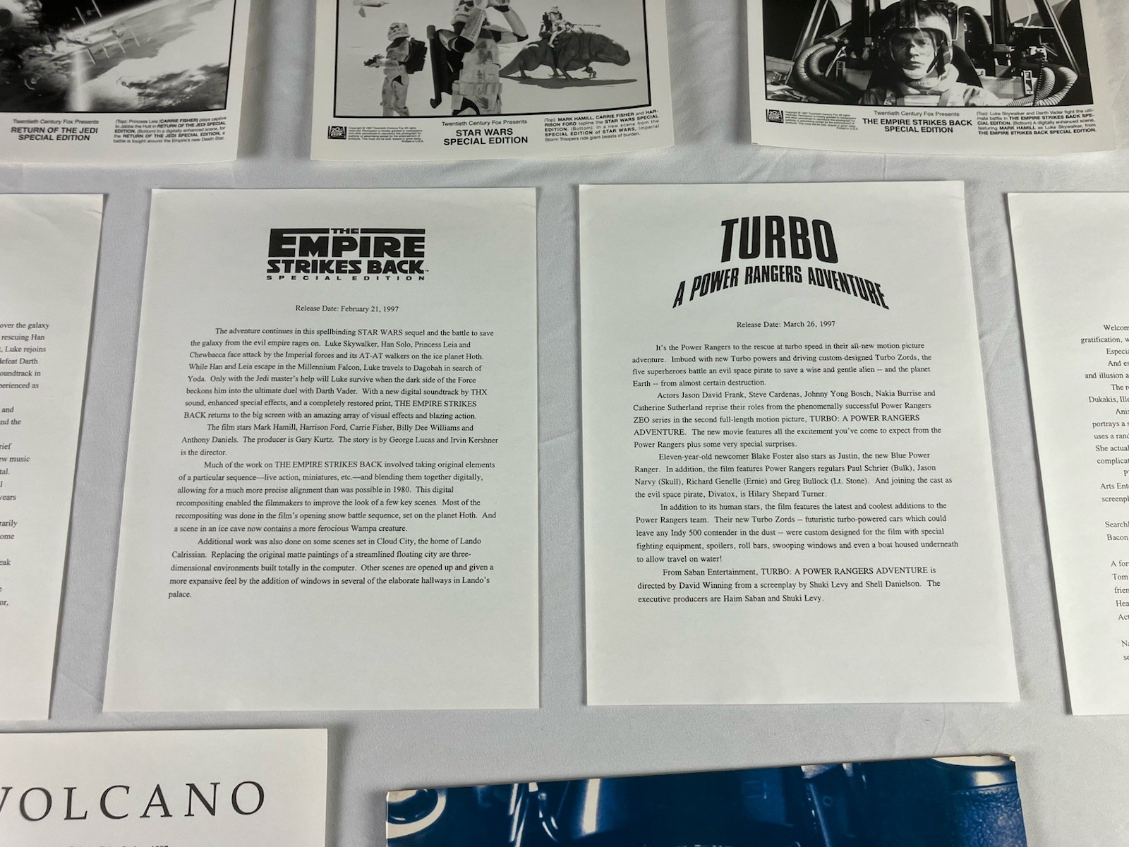 Press Kit 20th CENTURY FOX 1997 PREVIEW Movie Folder 7 Photo Booklet STAR WARS