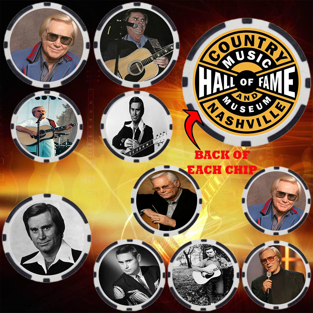 GEORGE JONES – COUNTRY MUSIC HALL OF FAMER – COLLECTABLE COIN SET (10)