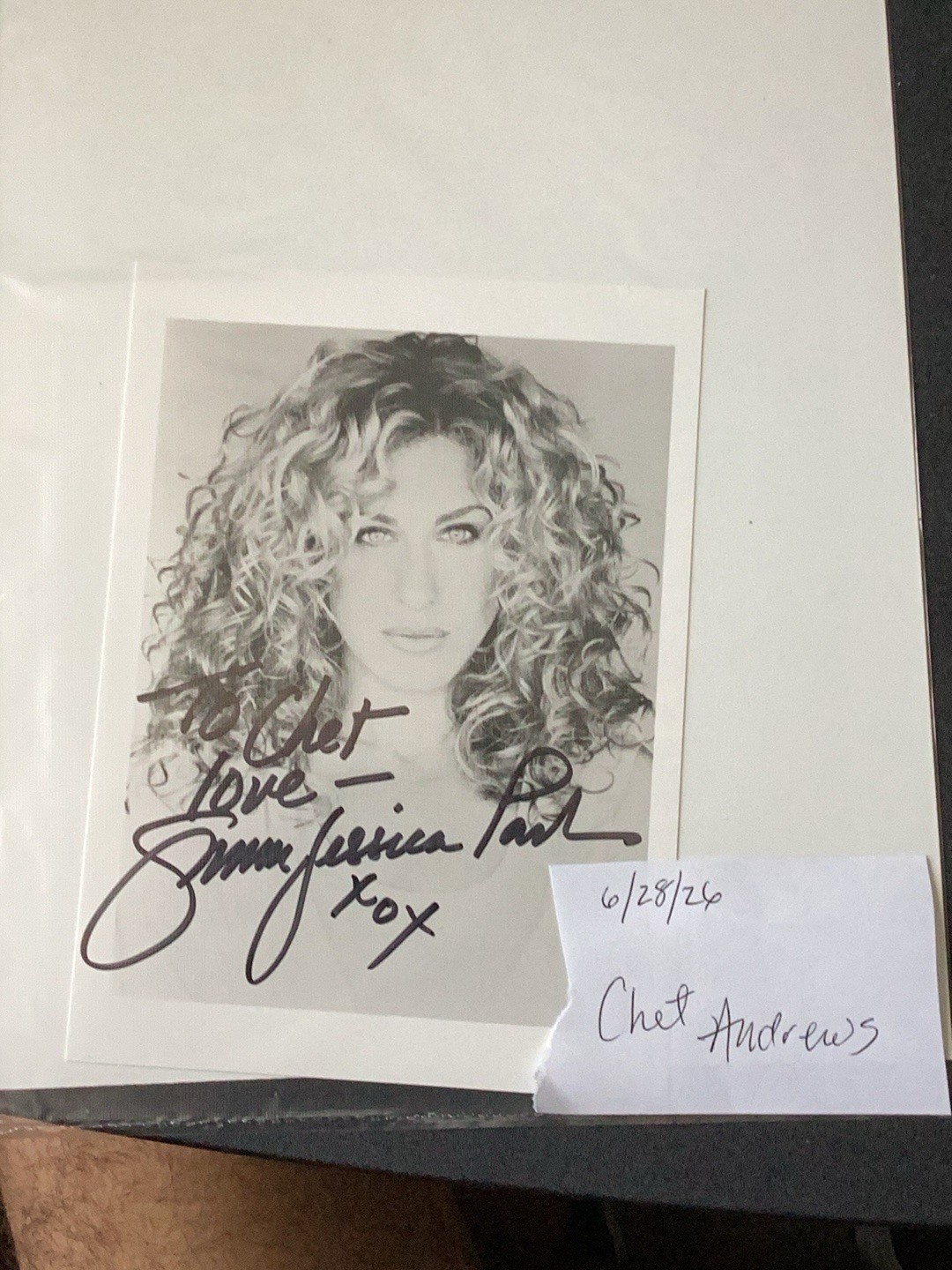 Sarah Jessica Parker Autographed Photo.. Sex In The City