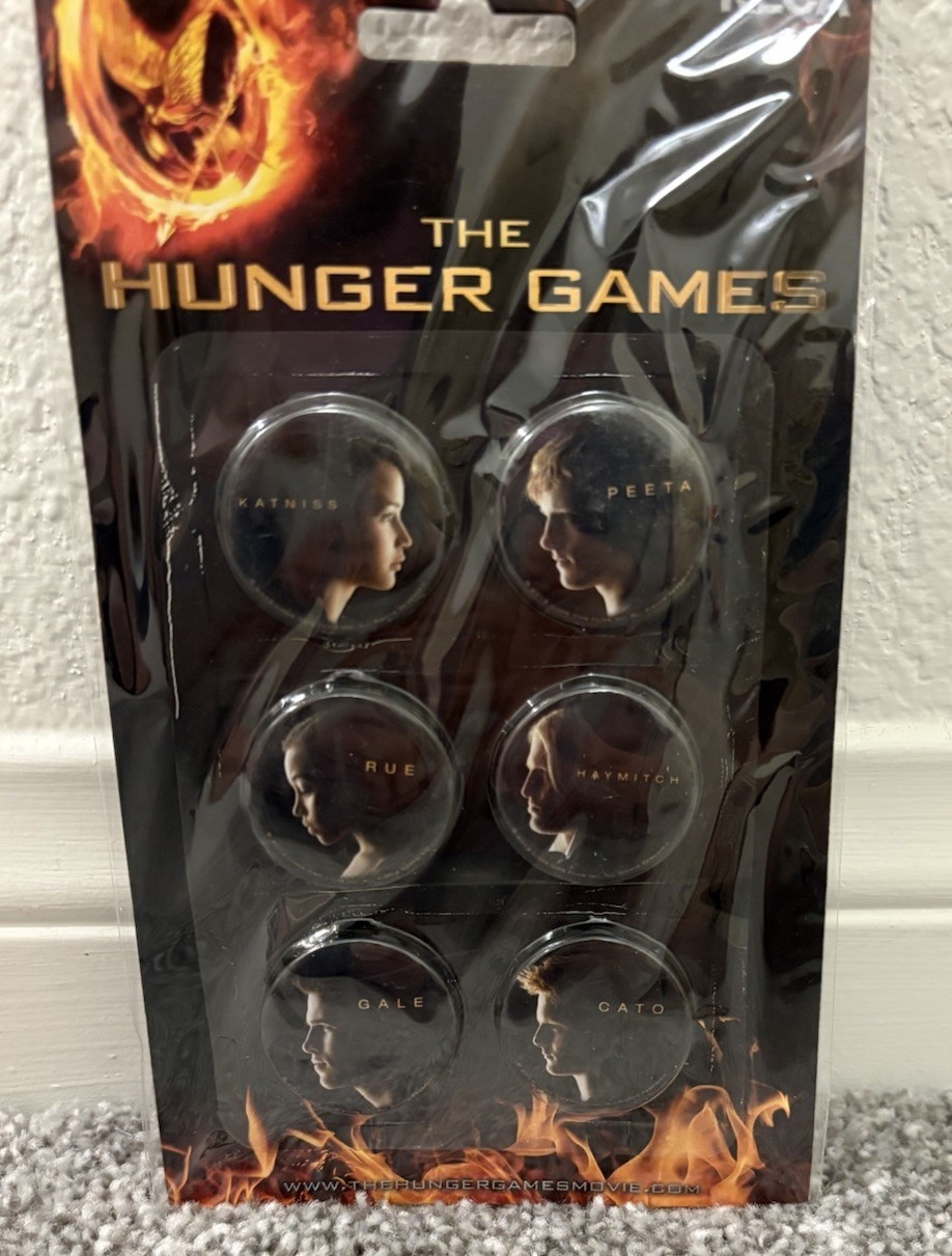 The Hunger Games Tribute Collector Pins Katniss Peeta Rue Haymitch Gale Cato