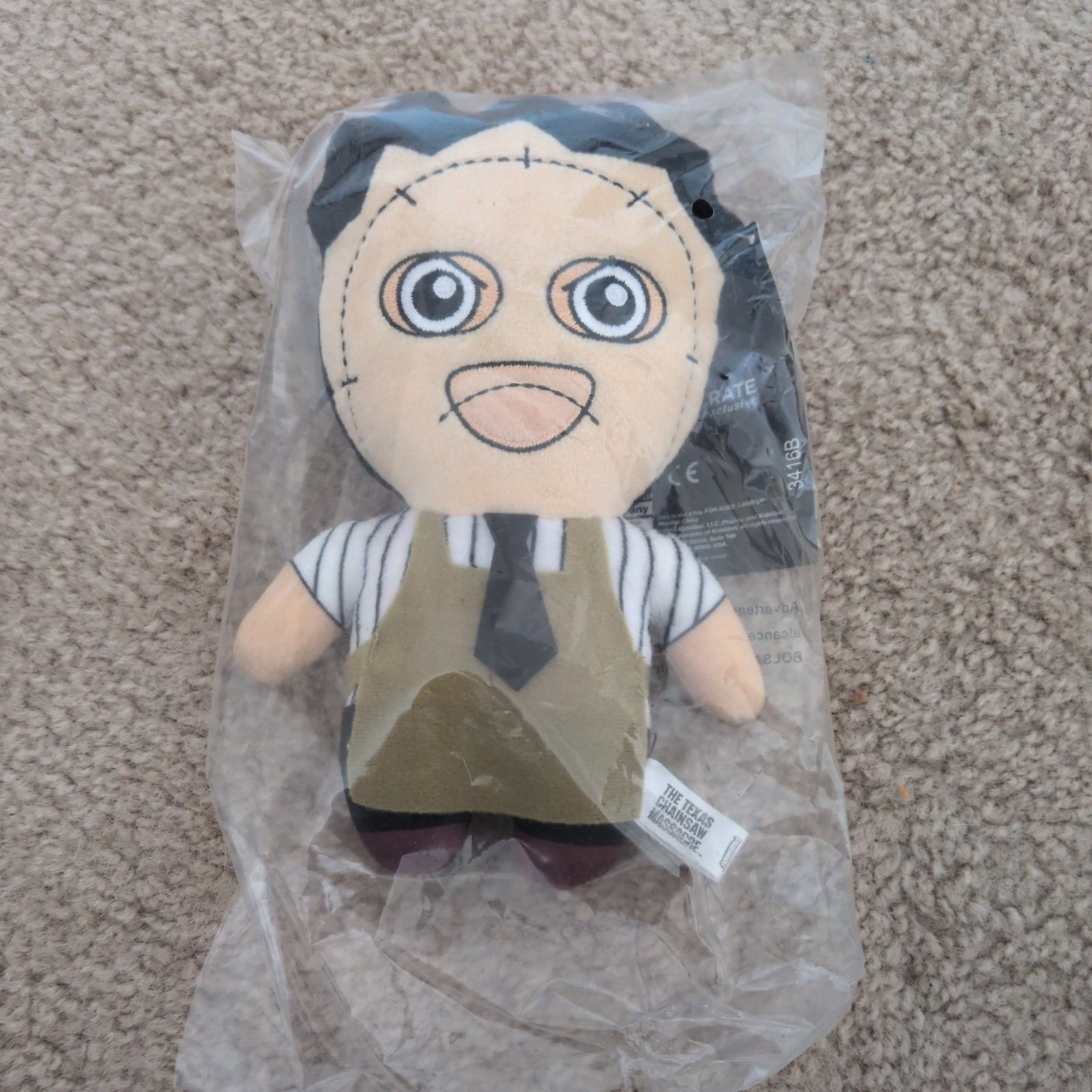 NECA Loot Crate 2016 LeatherFace Texas Chainsaw Phunny Plush Doll New NOS Bag