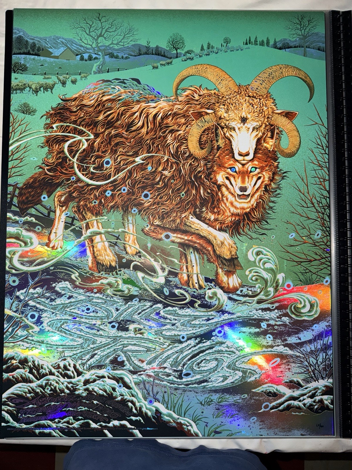 Billy Strings SE FOIL Poster Asheville, NC; 2026 Show Edition #/100 Miles Tsang