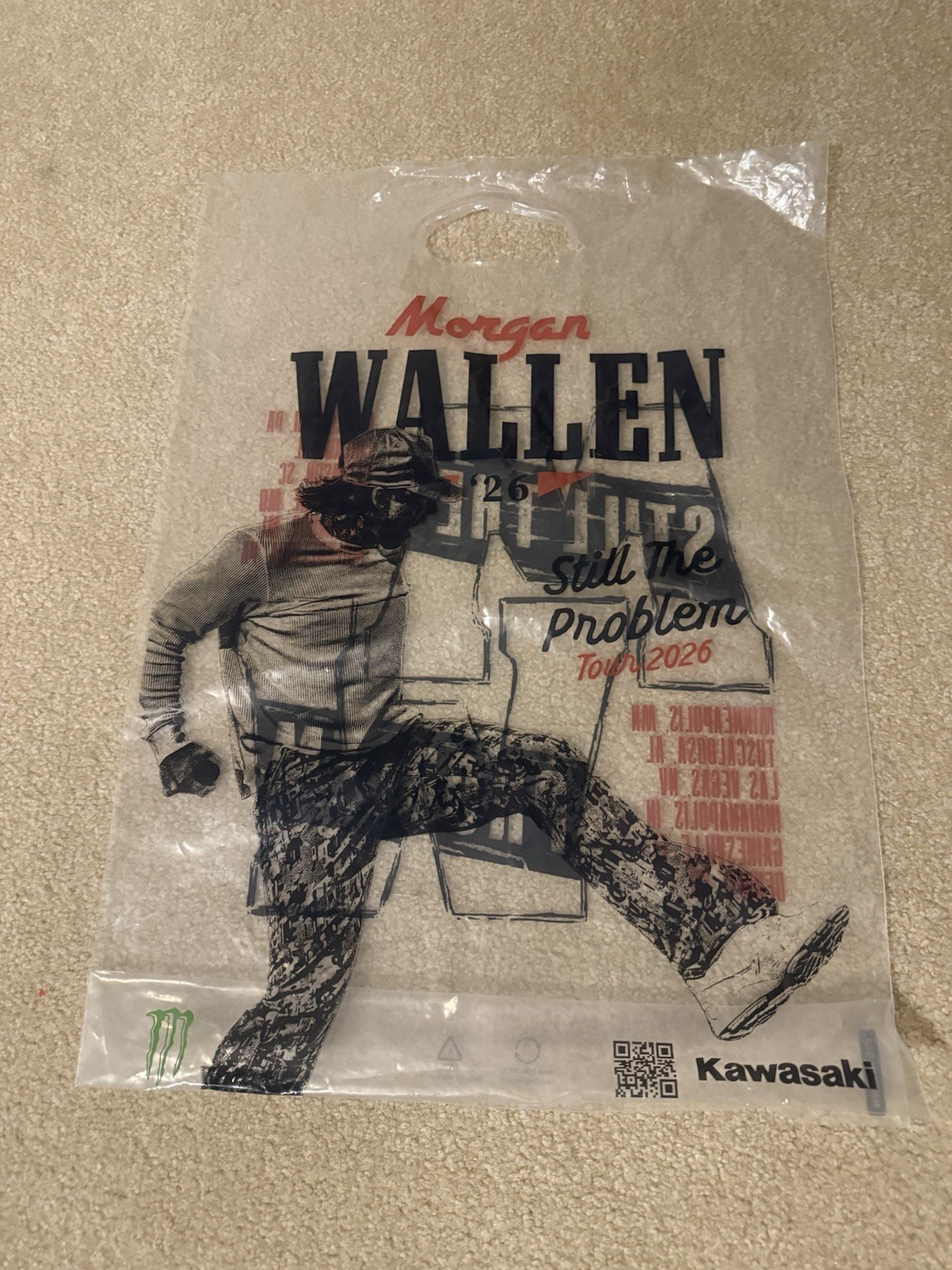 Morgan Wallen Still The Problem Tour 2026 Merch Bag (Vegas)