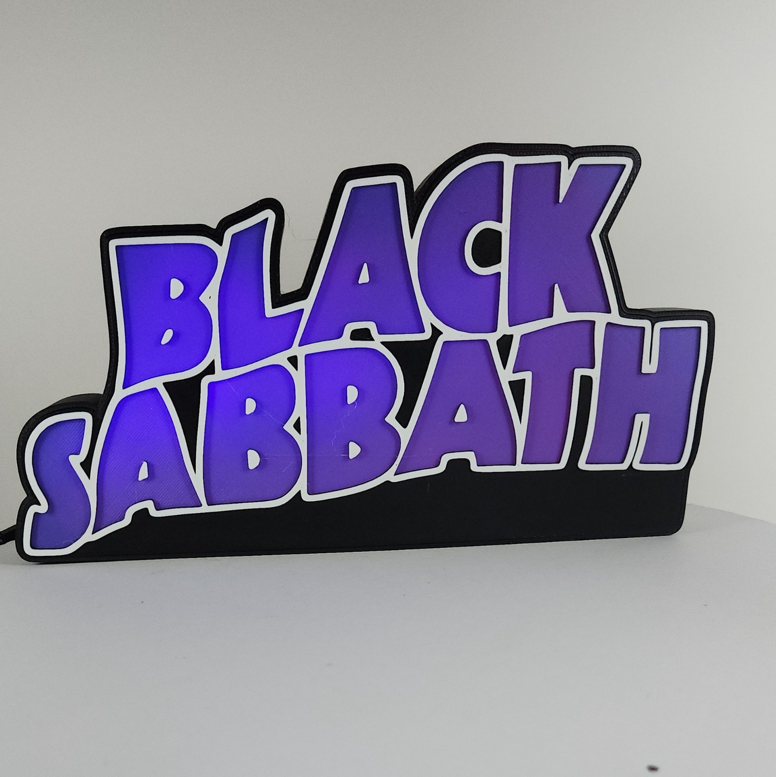 Black Sabbath 3D Lightbox | LED lights and controller | Rock out with Ozzy!