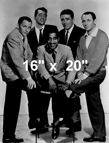 Frank Sinatra~Dean Martin~Rat Pack~Photo~Entertainment Room~ Poster 16″ x 20″