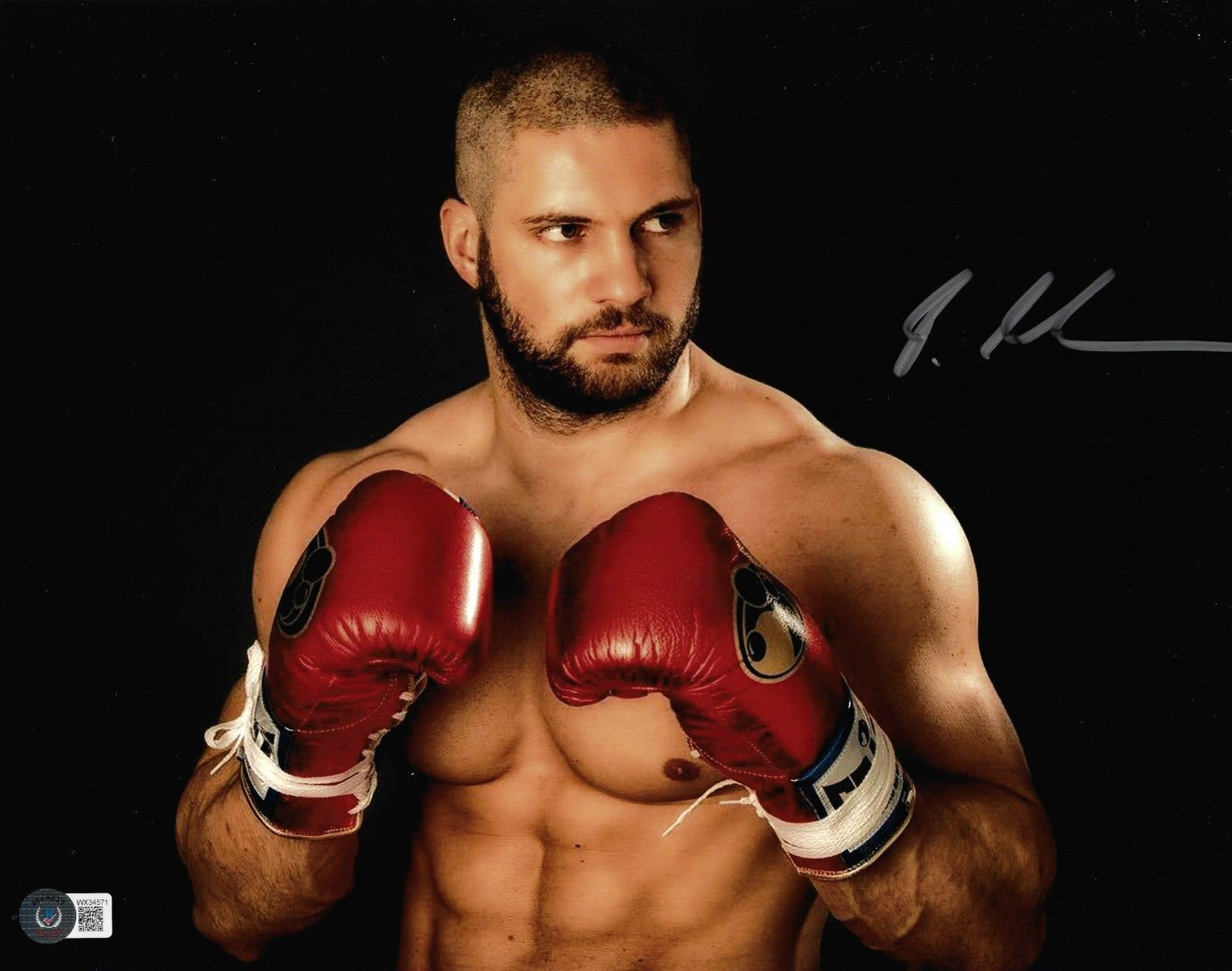 Florian Munteanu Signed 11×14 Photo Drago Creed II BAS Beckett Witnessed