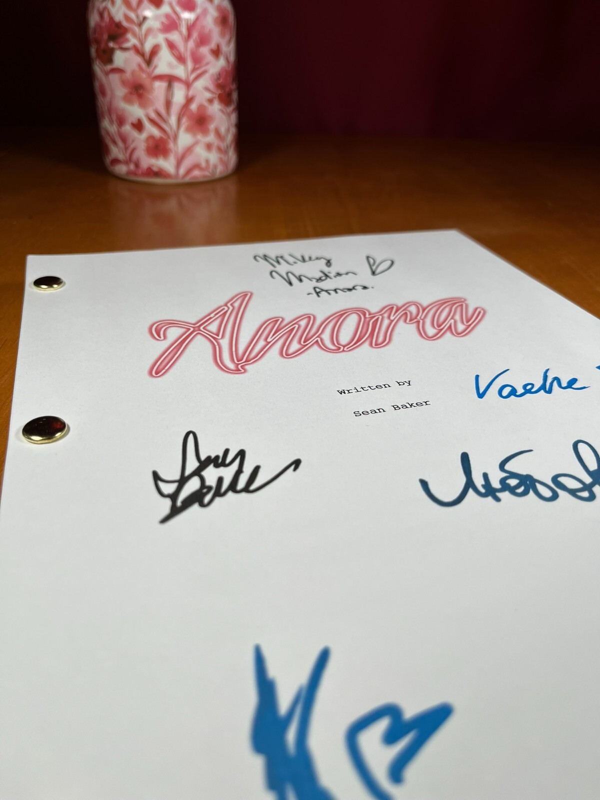 Anora Script Signed- Autograph Reprints- 137 Pages- Mikey Madison
