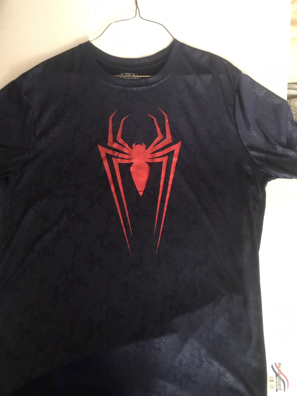MARVEL ULTIMATE SPIDERMAN XL BLUE POLYIESTER SHORT SLEEVE SHIRT