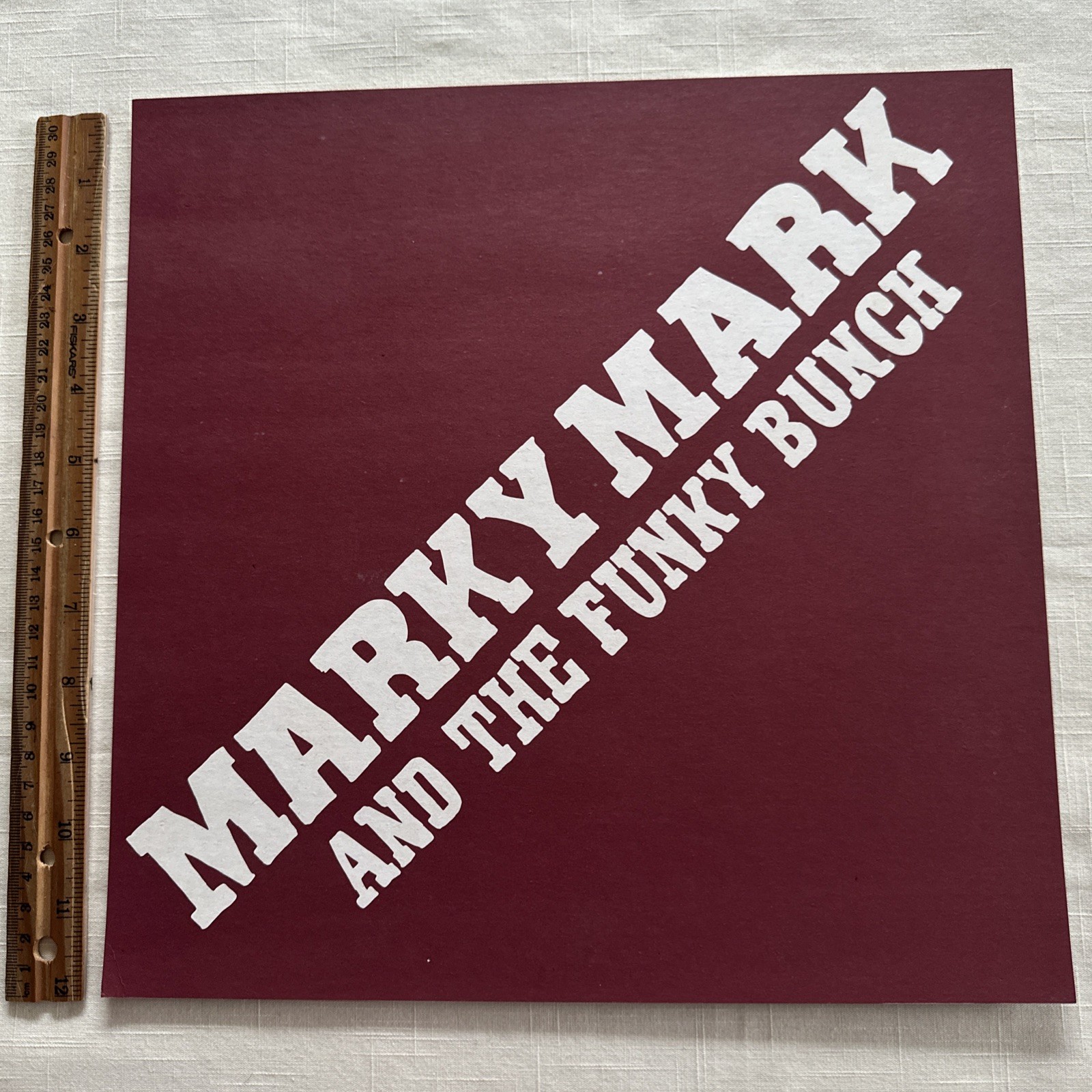 Original 1991 Marky Mark “Music For The People” Promo Album Flat Poster 2-Sided