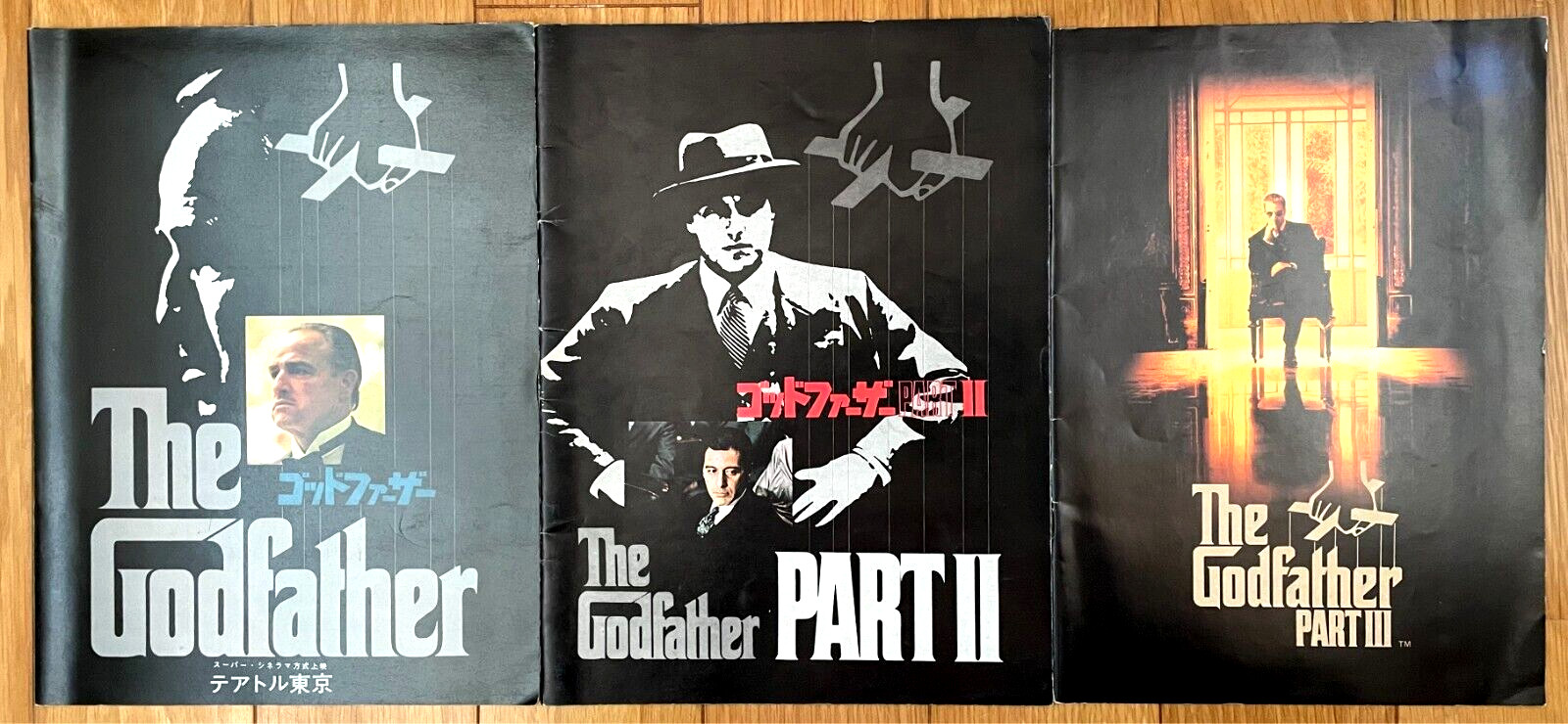 The Godfather 3 Series Official Movie PROGRAMS SET OF 3 FILMS Japan Coppola