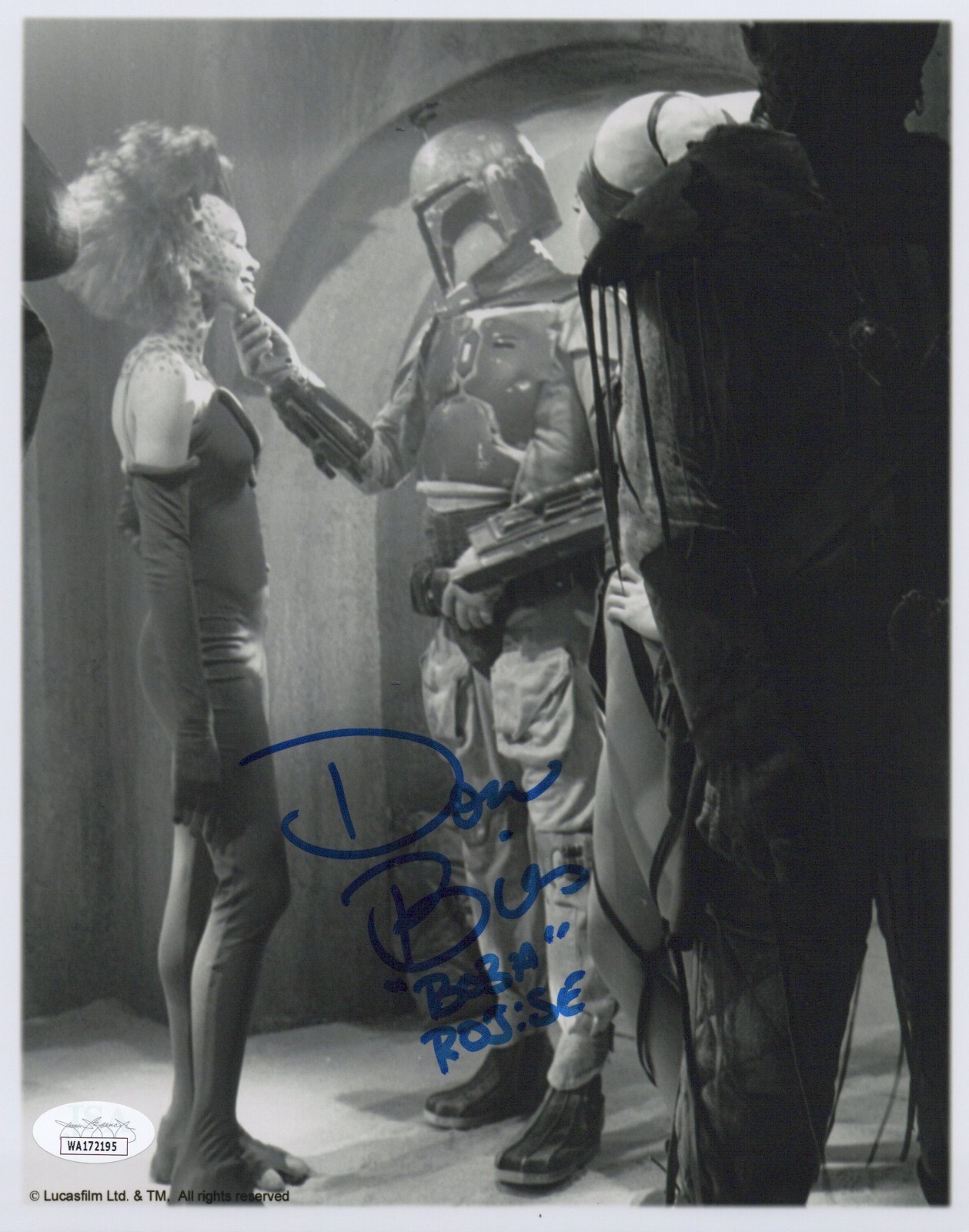 Star Wars- Don Bies signed Boba Fett 8×10 photo JSA COA