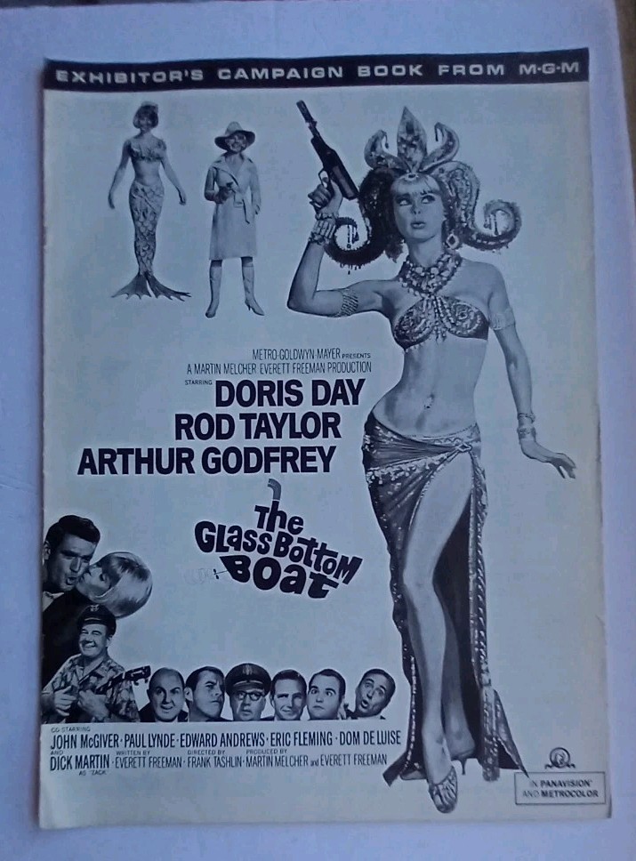 The Glass Bottom Boat MGM Pressbook 1966 Doris Day, Rod Taylor, Arthur Godfrey