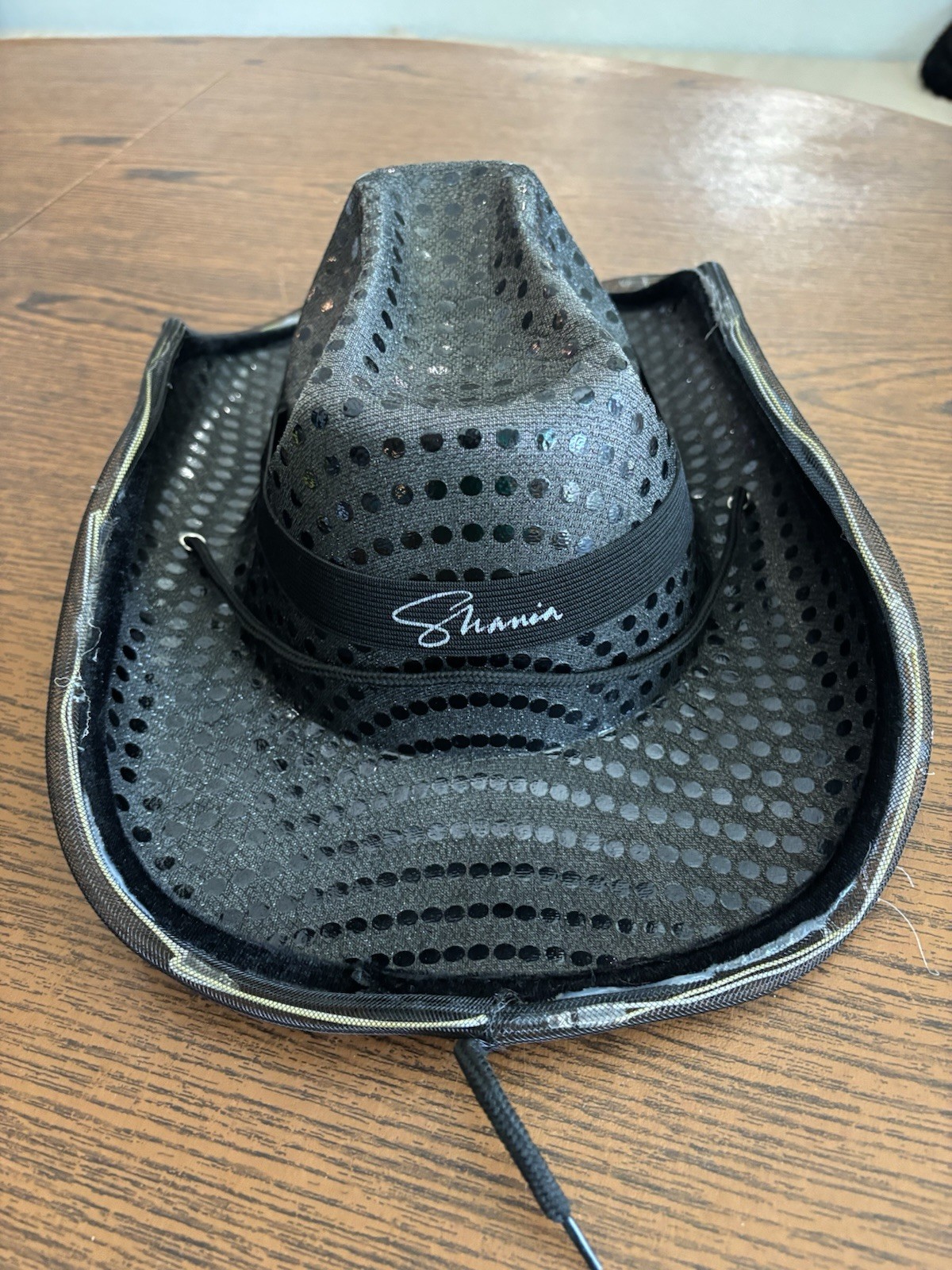 Rare Shania Twain Giddy Up! Light Up Cowboy Hat Concert Tour Merch Womens Black