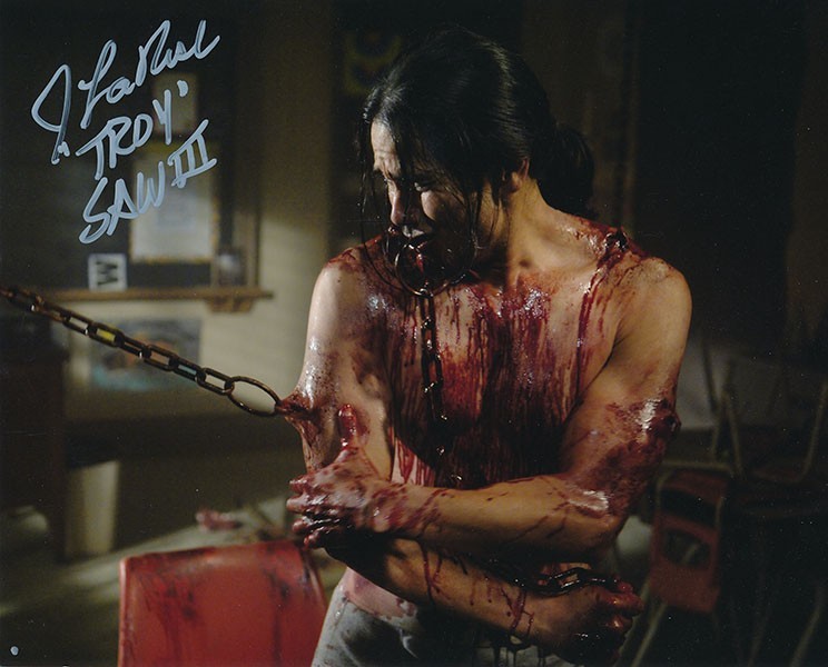 J La Rose Autographed 8×10 Twisted Pictures SAW 3 Signed photo PSA Beckett COA
