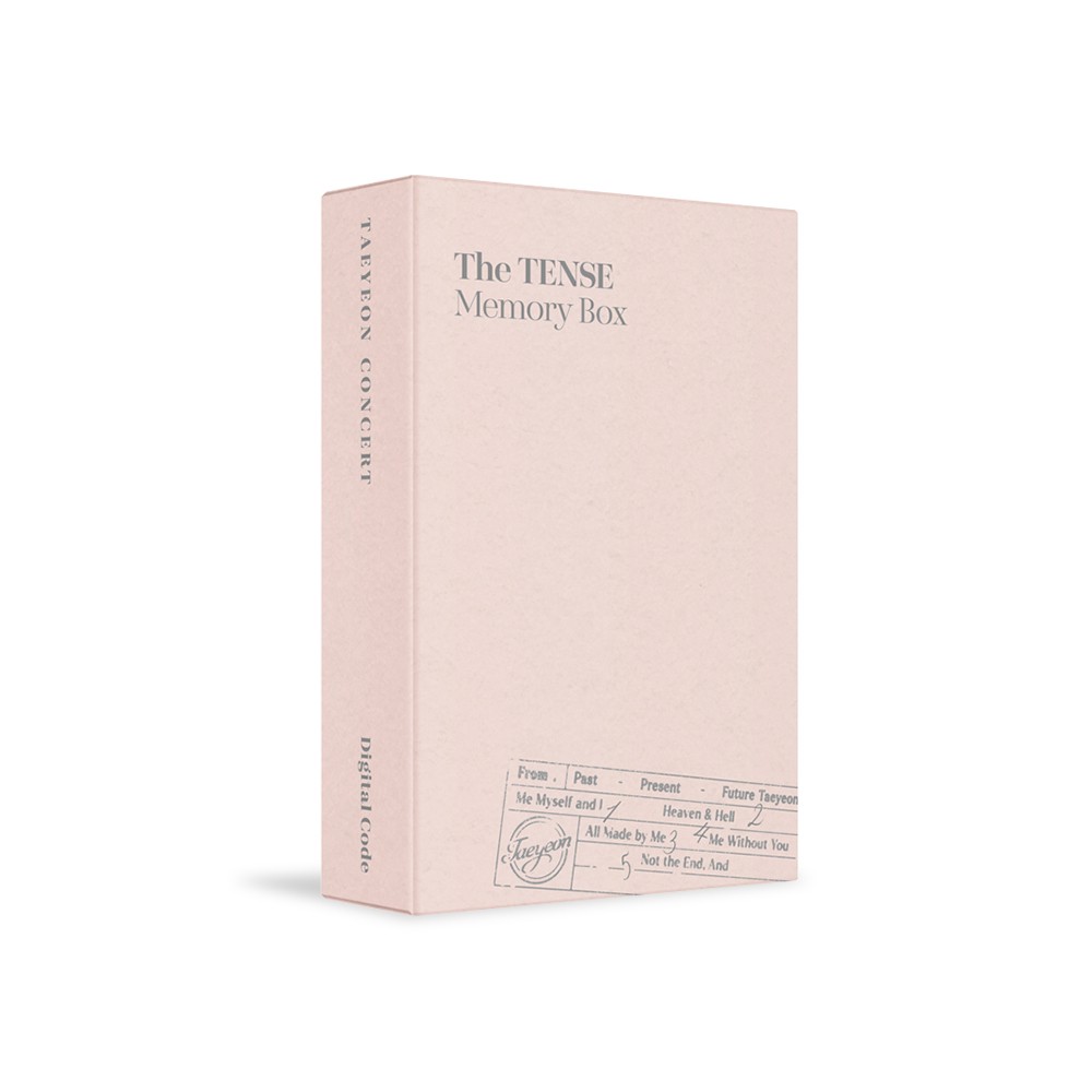 TAEYEON CONCERT The TENSE Memory Box Digital Code KiT+Photocard+Etc+Tracking Num