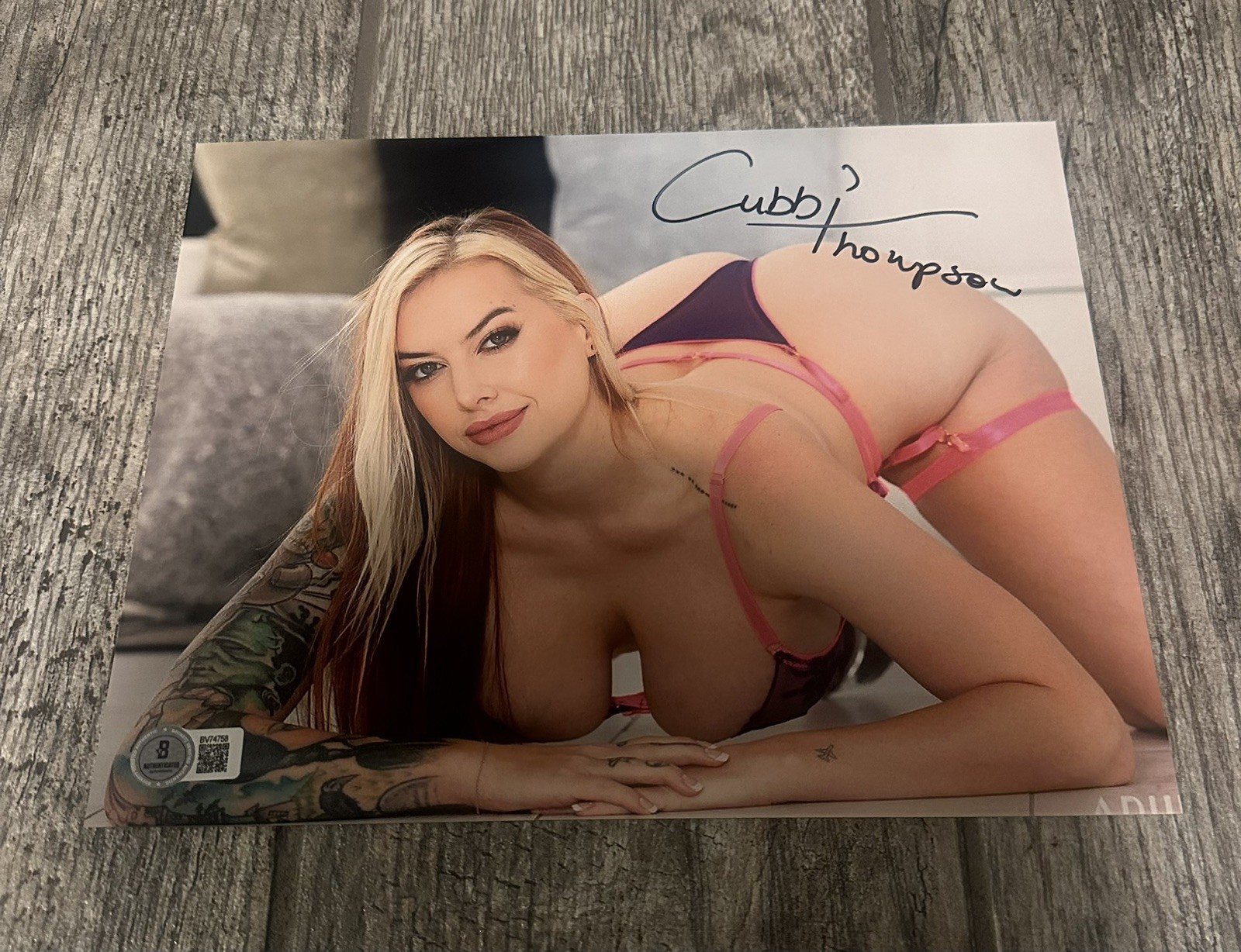 CUBBI THOMPSON SIGNED SIGNED 8X10 PHOTO STAR AUTOGRAPHED BAS COA MODEL ADULT