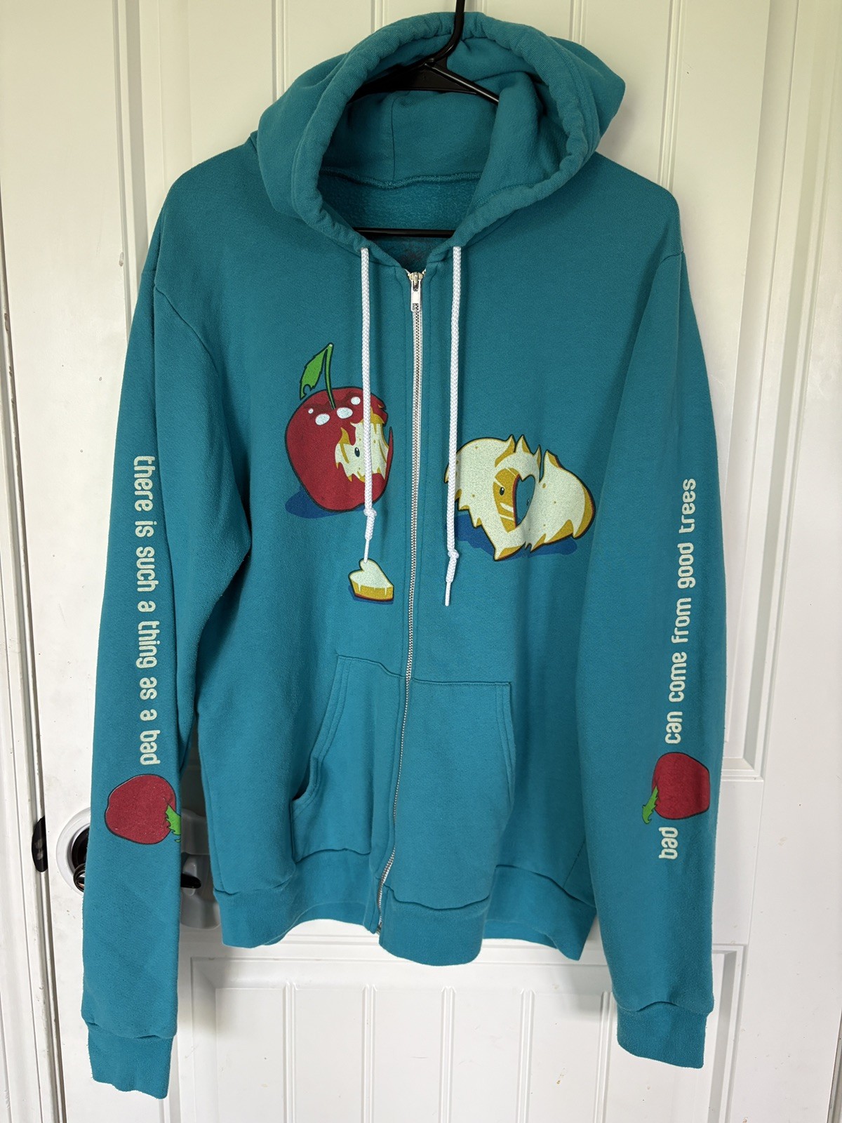 Clandestine Industries Bad Apple LARGE Zip Hoodie Jacket Fall Out Boy RARE