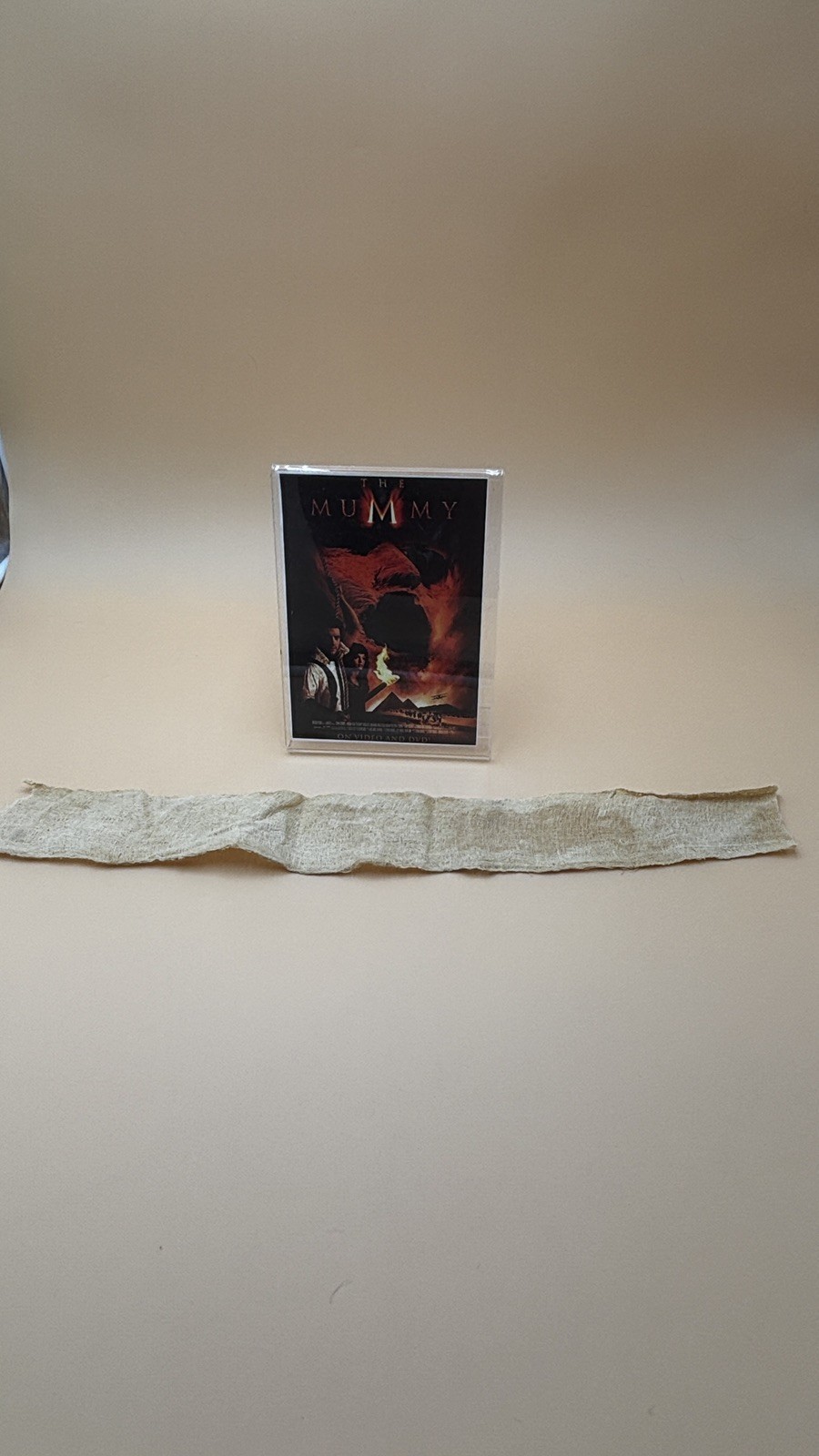The Mummy 1999 Section of Production Used Mummy Costume Wrapping 19 inch LOA