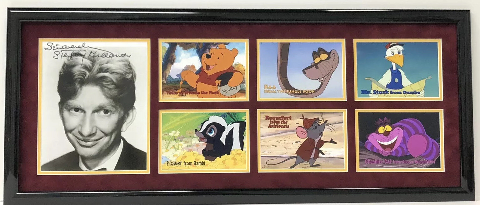 Sterling Holloway Signed Autographed Frame , Disney , Iconic Voice Actor 32×14