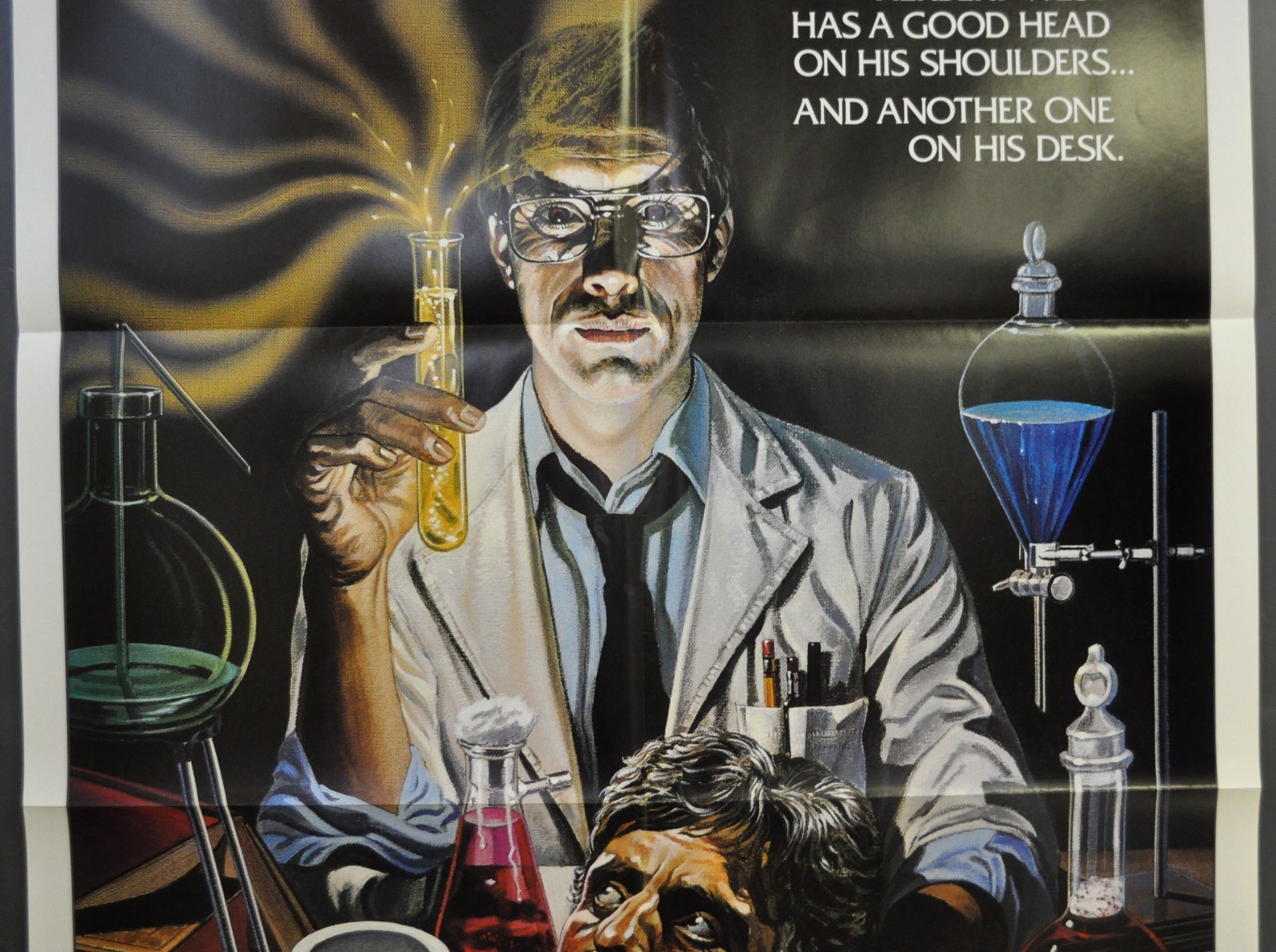 Re-Animator 1985 ORIG 27X41 ART-STYLE NM MOVIE POSTER JEFFREY COMBS BRUCE ABBOTT