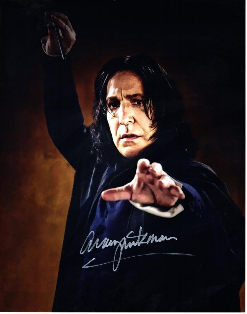Alan Rickman signed 11×14 Picture Photo autographed includes COA