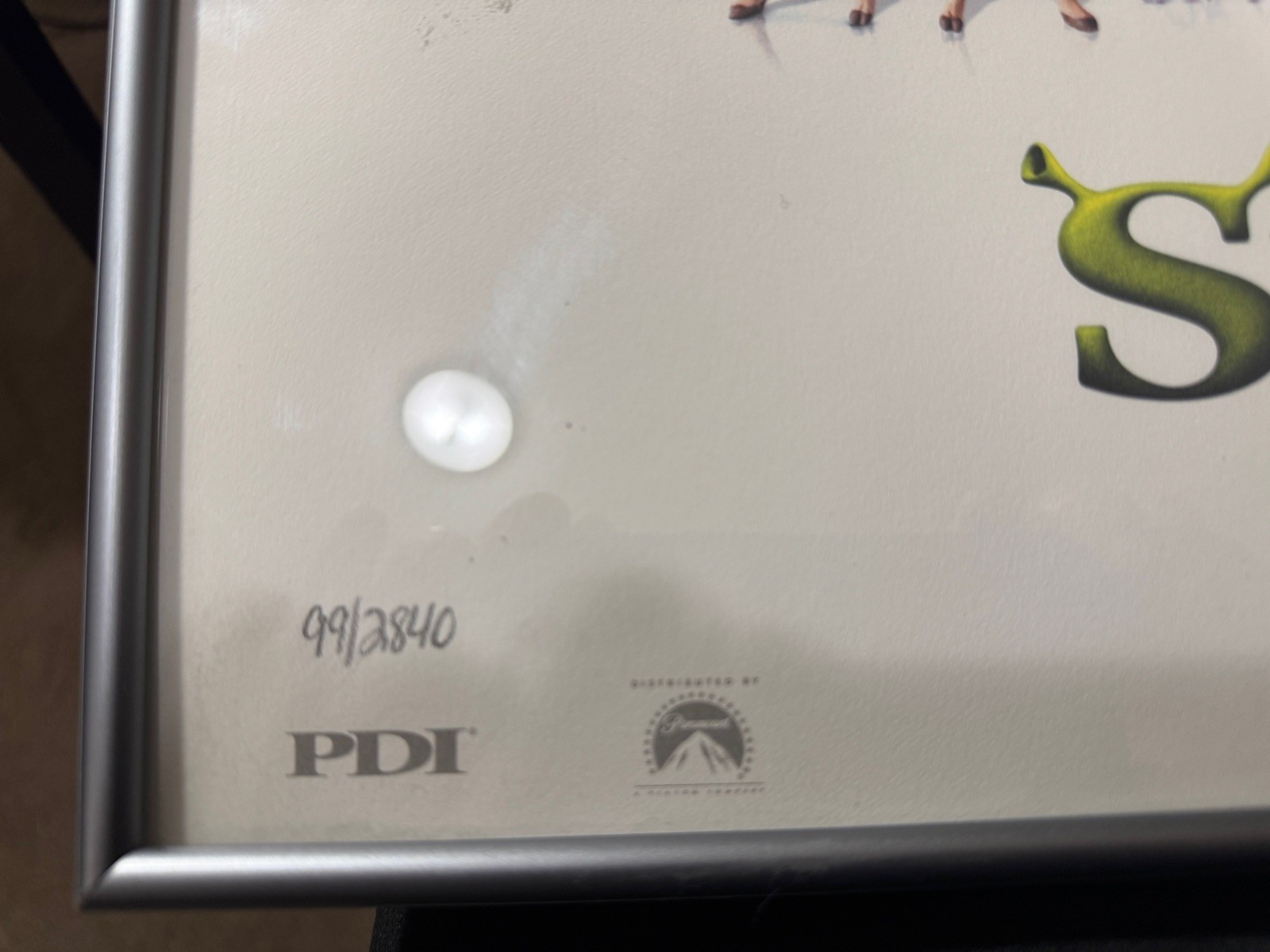 POSTER DreamWorks Shrek The Third Framed 2007 Limited Edition 99 of 2,840 w/ COA