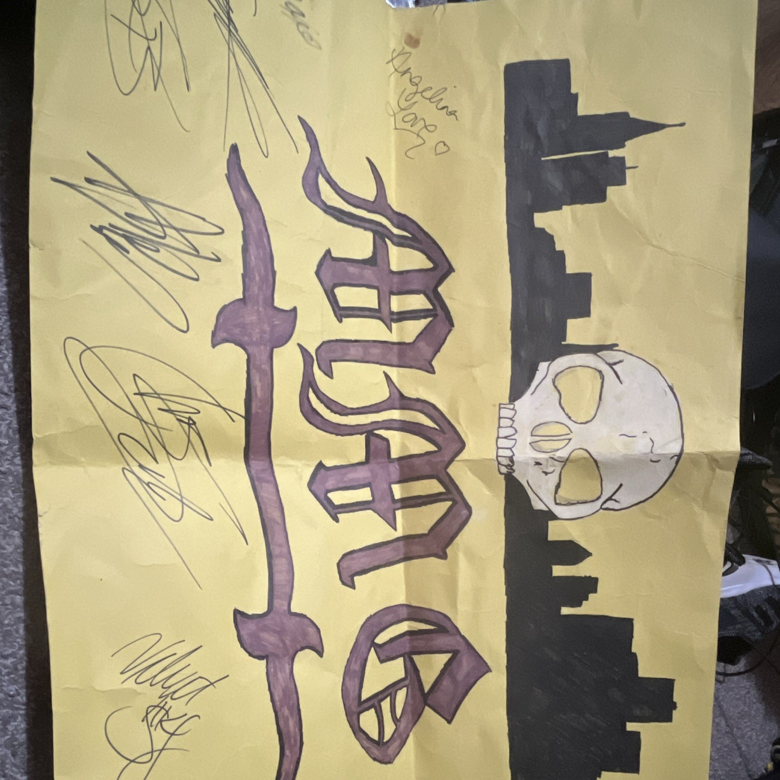 Signed Original Motor City MachineGuns TNA Multiple Signatures *READ DISC*