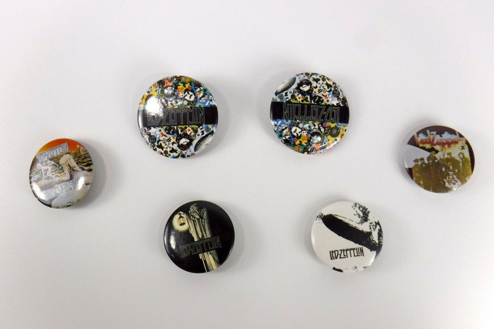 6 Led Zeppelin 1986 Myth Gem Pin Back Button 2011 Austin Troy MI