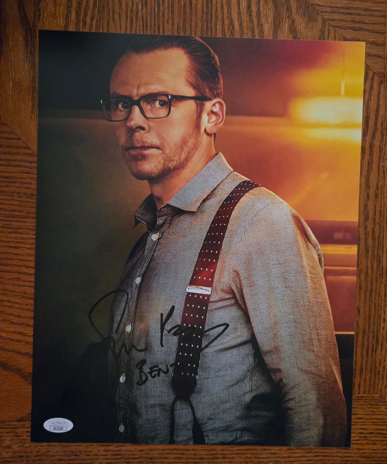 Simon Pegg Signed Mission Impossible 11×14 (JSA COA)