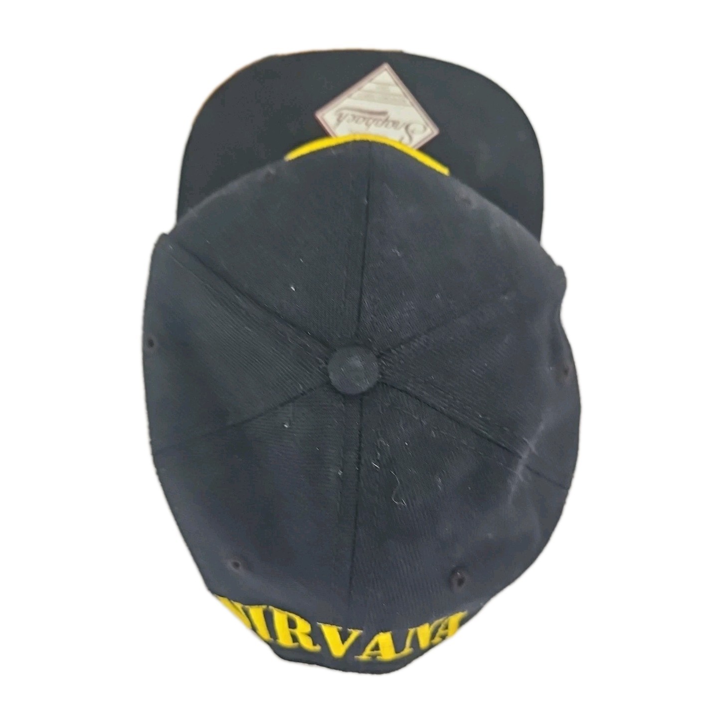 Nirvana 2018 Black Smiley Face Logo Adjustable Snapback Rock Band Hat Cap