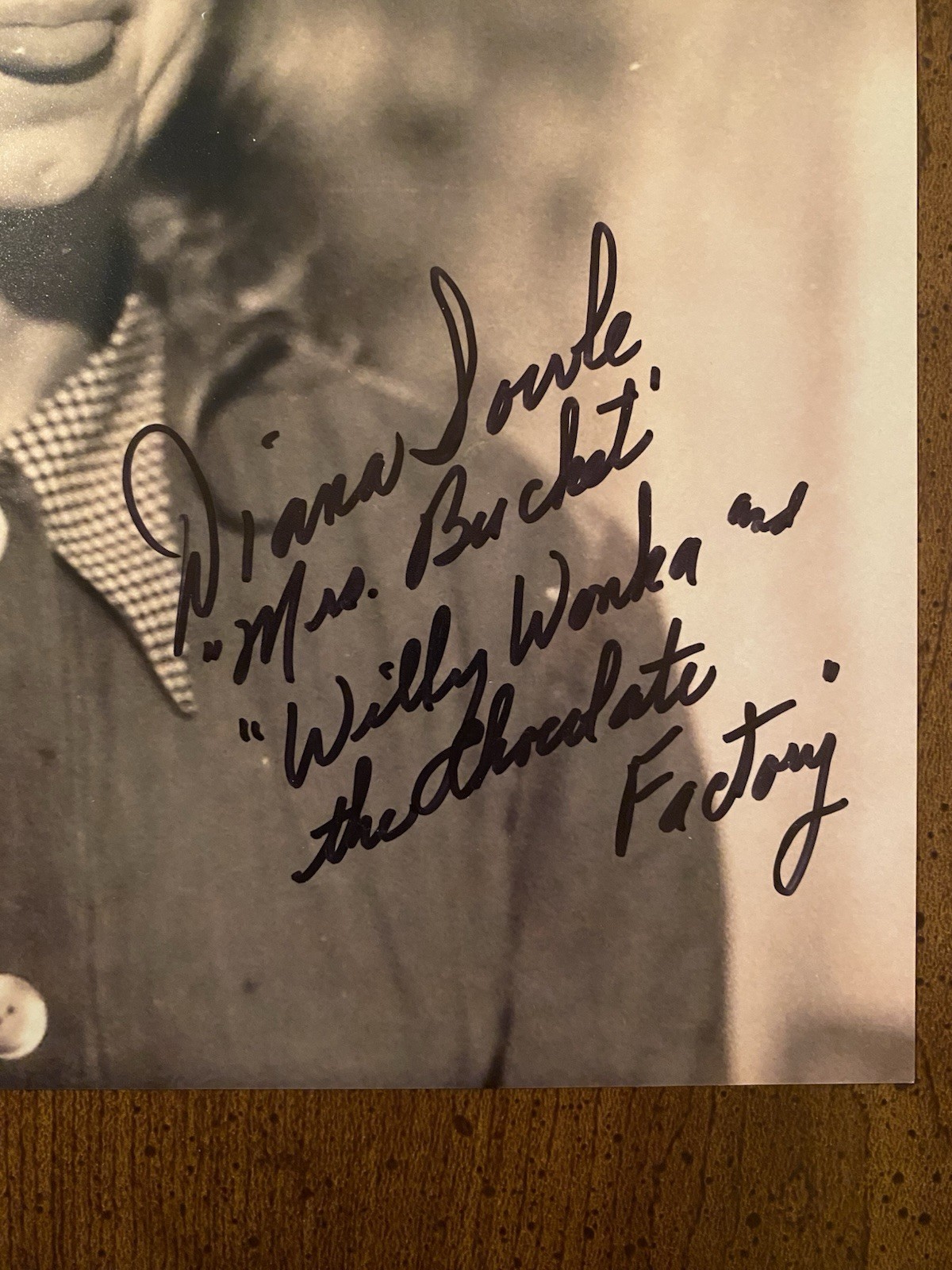Diana Sowle Mrs Bucket Signed Autographed Photo With COA Willy Wonka And The Cho