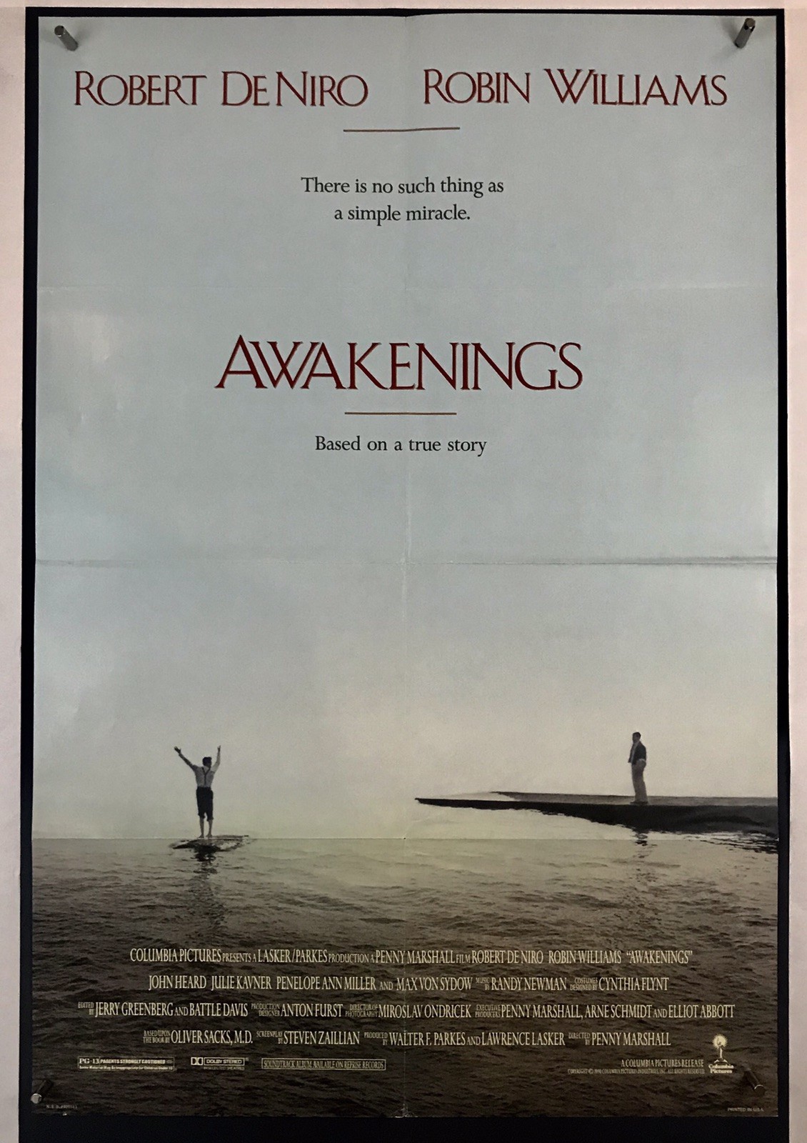 AWAKENINGS Movie Poster (Fine-) One Sheet 1990 26 3/4×39 1/2 Robert DeNiro 3297