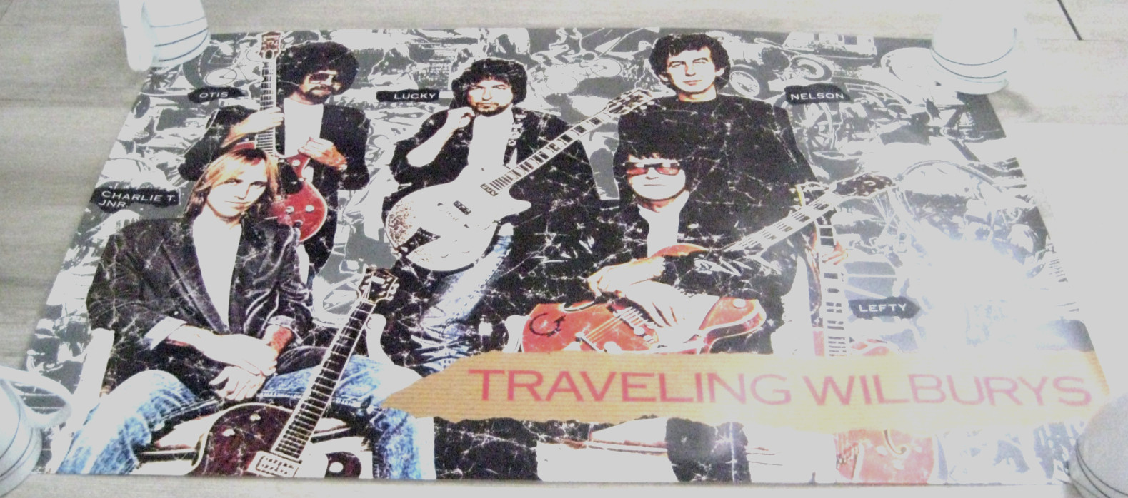 1988 The Traveling Wilburys Poster Orbison, Harrison,Petty, Bob Dylan Excellent