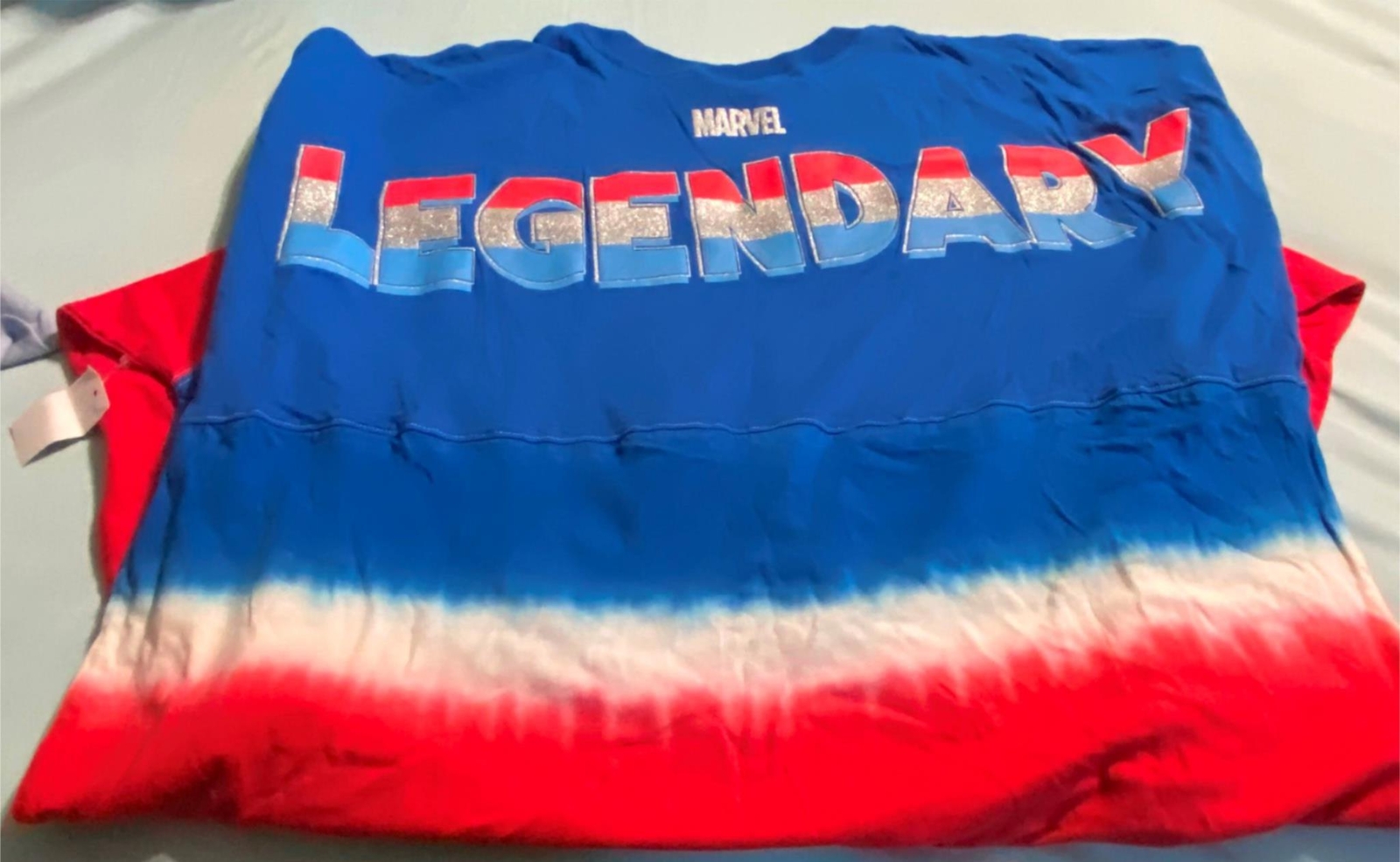 Universal Studios Marvel Captain America Tie Dyed Long Sleeve Shirt Jersey XL