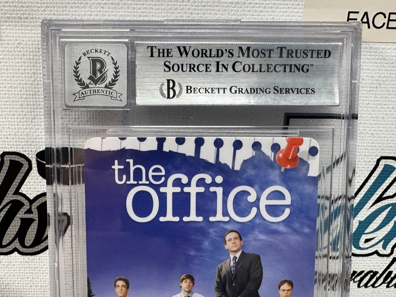 BRIAN BAUMGARTNER KEVIN MALONE SIGNED THE OFFICE ON CARD BECKETT BGS BAS 10