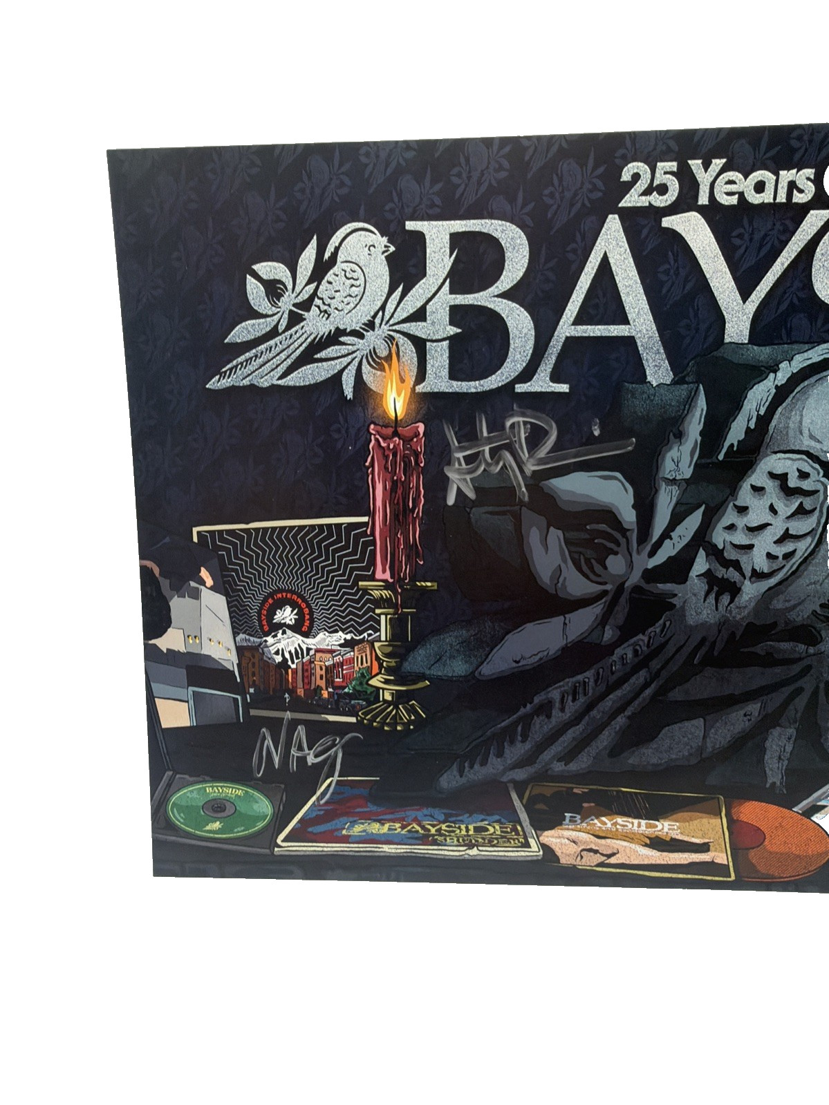 Signed Bayside Errors Tour 2025 VIP Poster Print + Record Autographed Band
