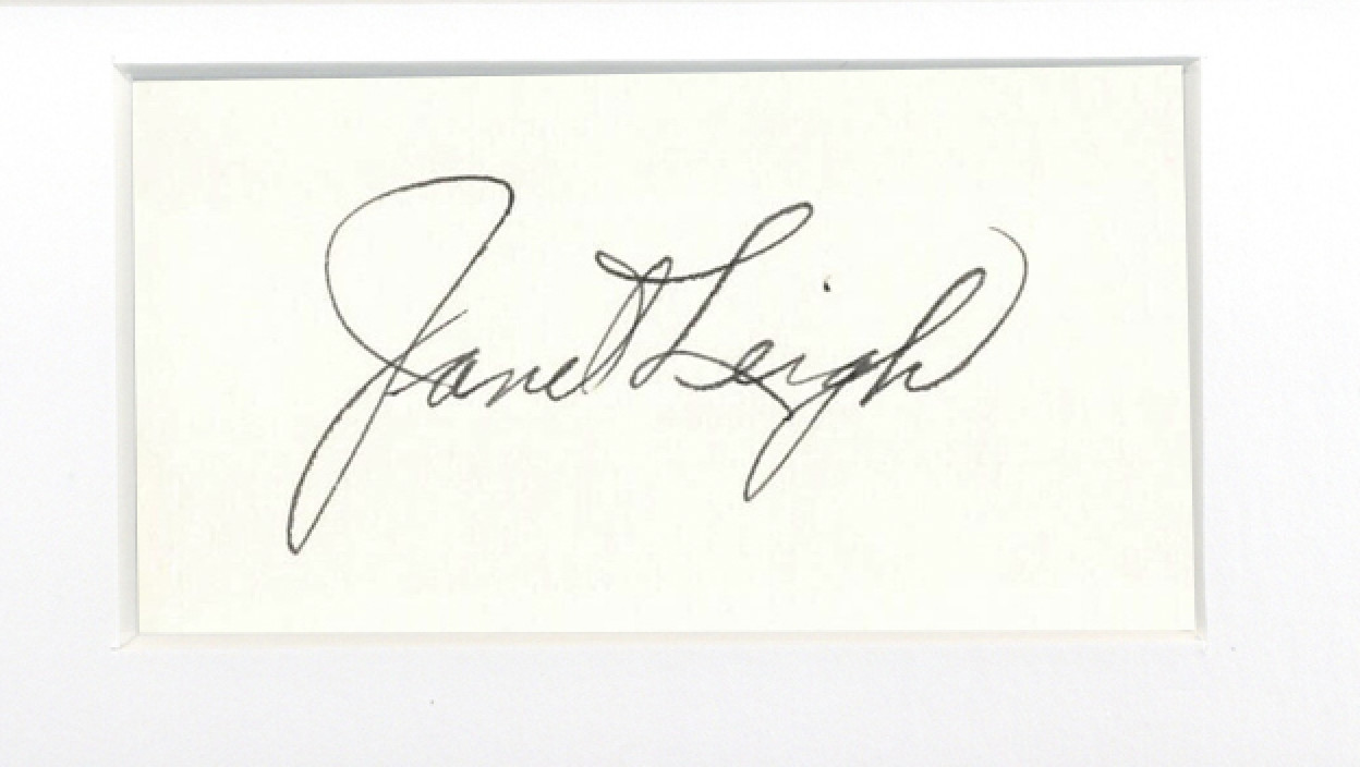 Psycho Janet Leigh Autographed Signed 11×14 Framed Photo Hitchcock Horror ACOA