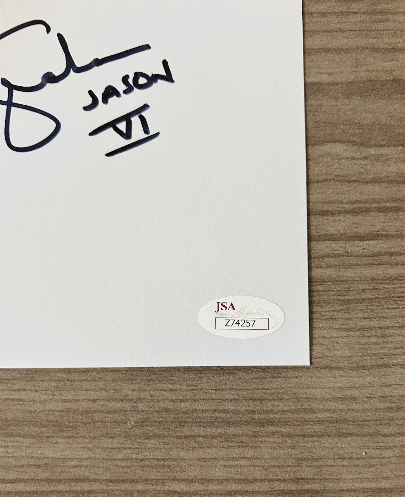 Steve Dash/ Ted White + 6 Multi Signed 12×18 Photo Jason Friday The 13th JSA