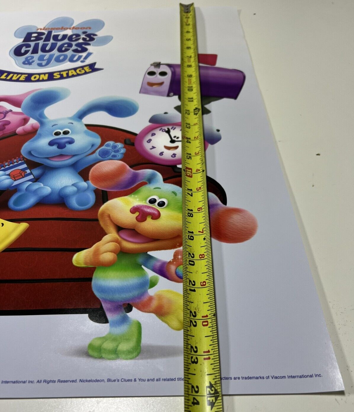 NICKELODEON BLUE’S CLUES & YOU ++ Event Poster ++ NEW!!! ORIGINAL 24X18 INCH BIG