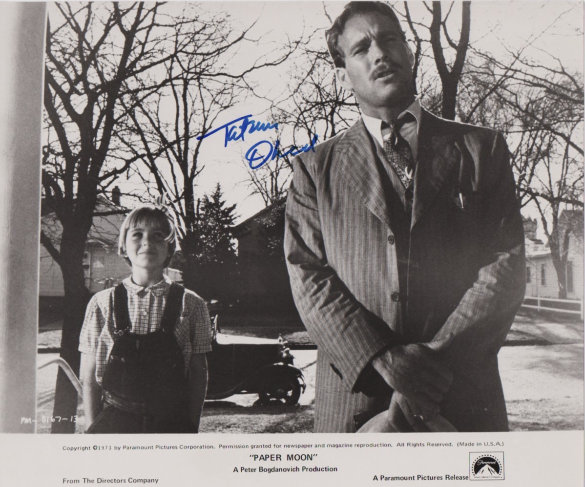 TATUM O’NEAL signed PAPER MOON 8×10 w/ coa ORIGINAL ’73 STUDIO STILL FATHER RYAN