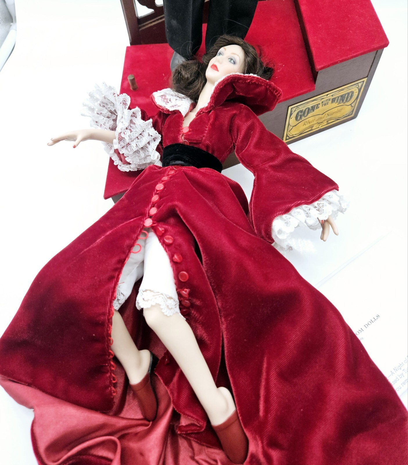 Franklin Mint Gone With the Wind Rhett and Scarlett Night of Passion Stairs