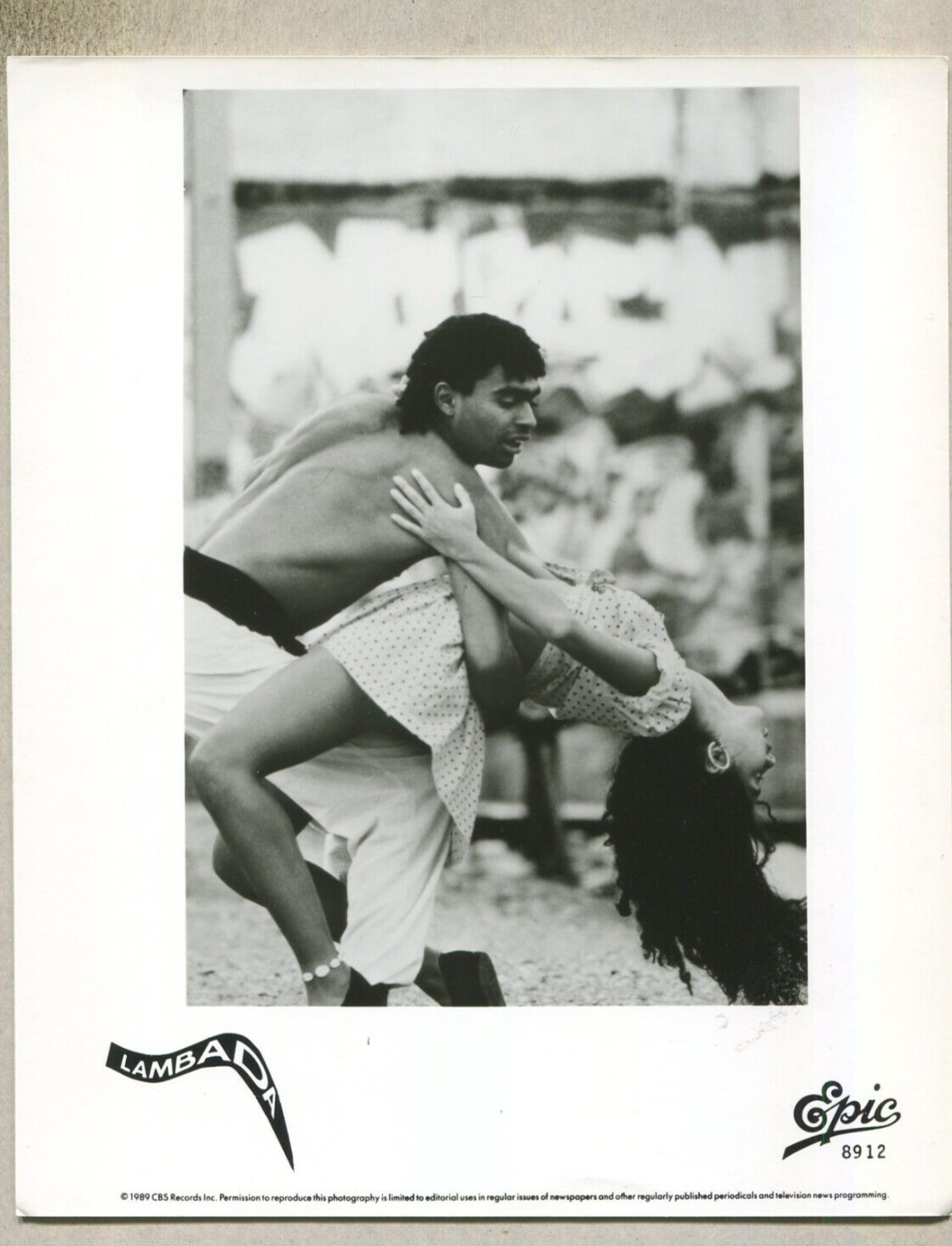 Lambada: Epic 1989 CBS records promo press photo P3E