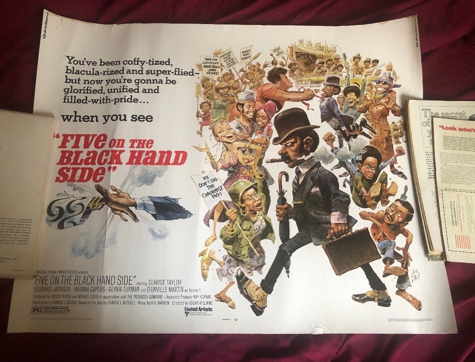 Five On The Black Hand Side Original 1973 Movie Poster Blaxploitation