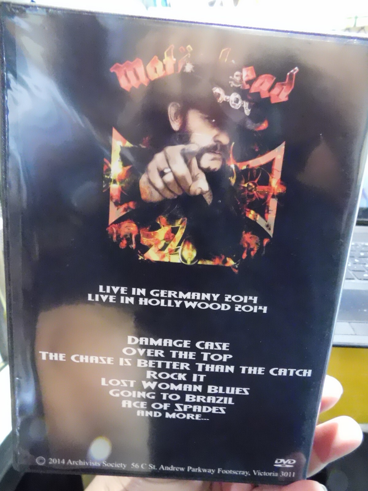 Motorhead Lemmy, Phil Taylor, Mikkey Dee, Eddie Clarke DVD-R AMATEUR SHOT
