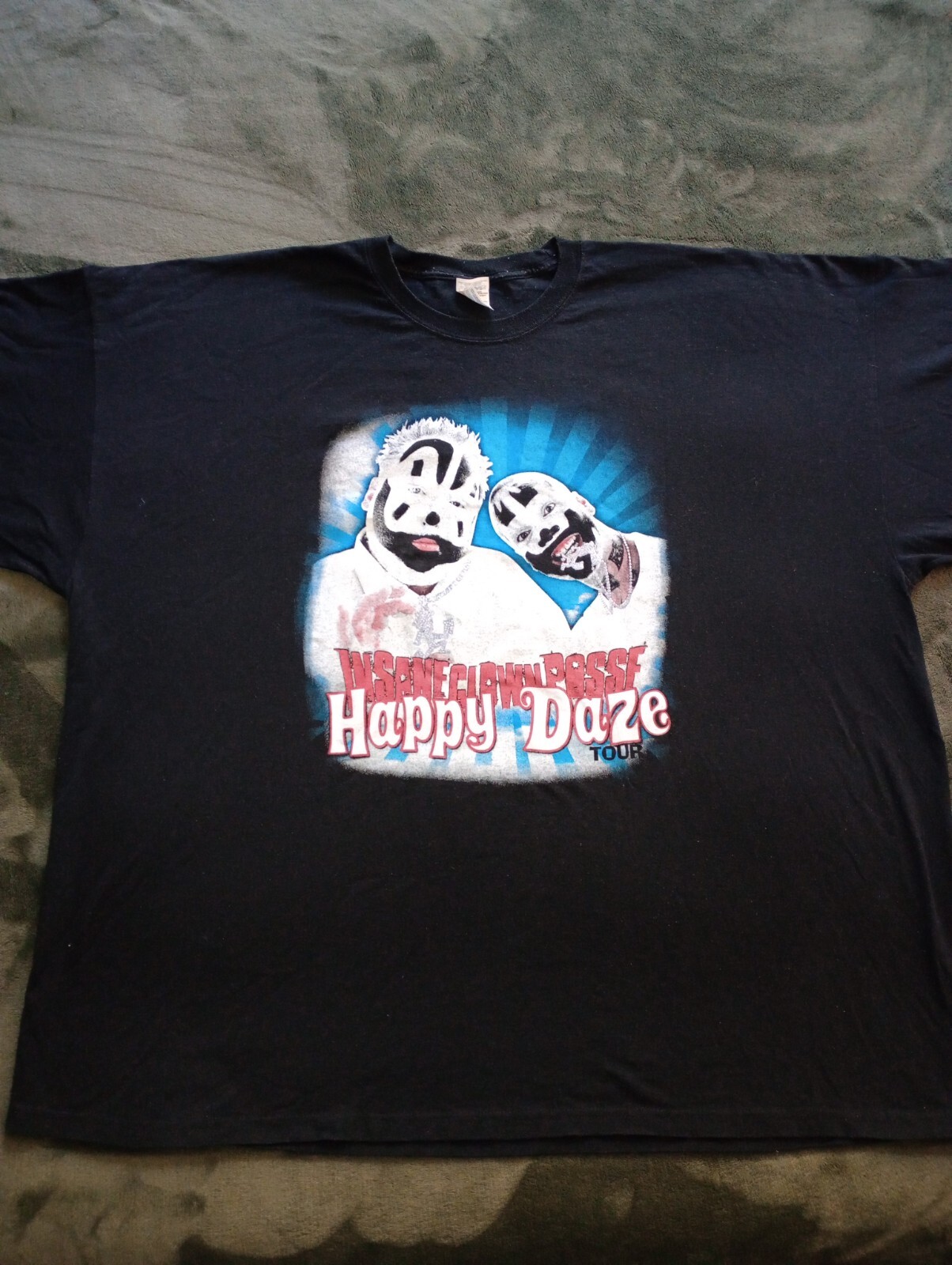 Insane Clown Posse Shirt Happy Daze Tour Black Shirt 5xl Psychopathic Hatchetman
