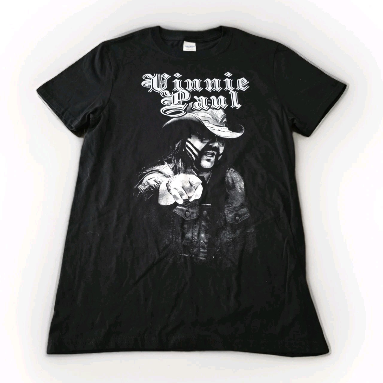 Vinnie Paul Pantera Double-Sided Black T-Shirt Mens Sz S NWOT
