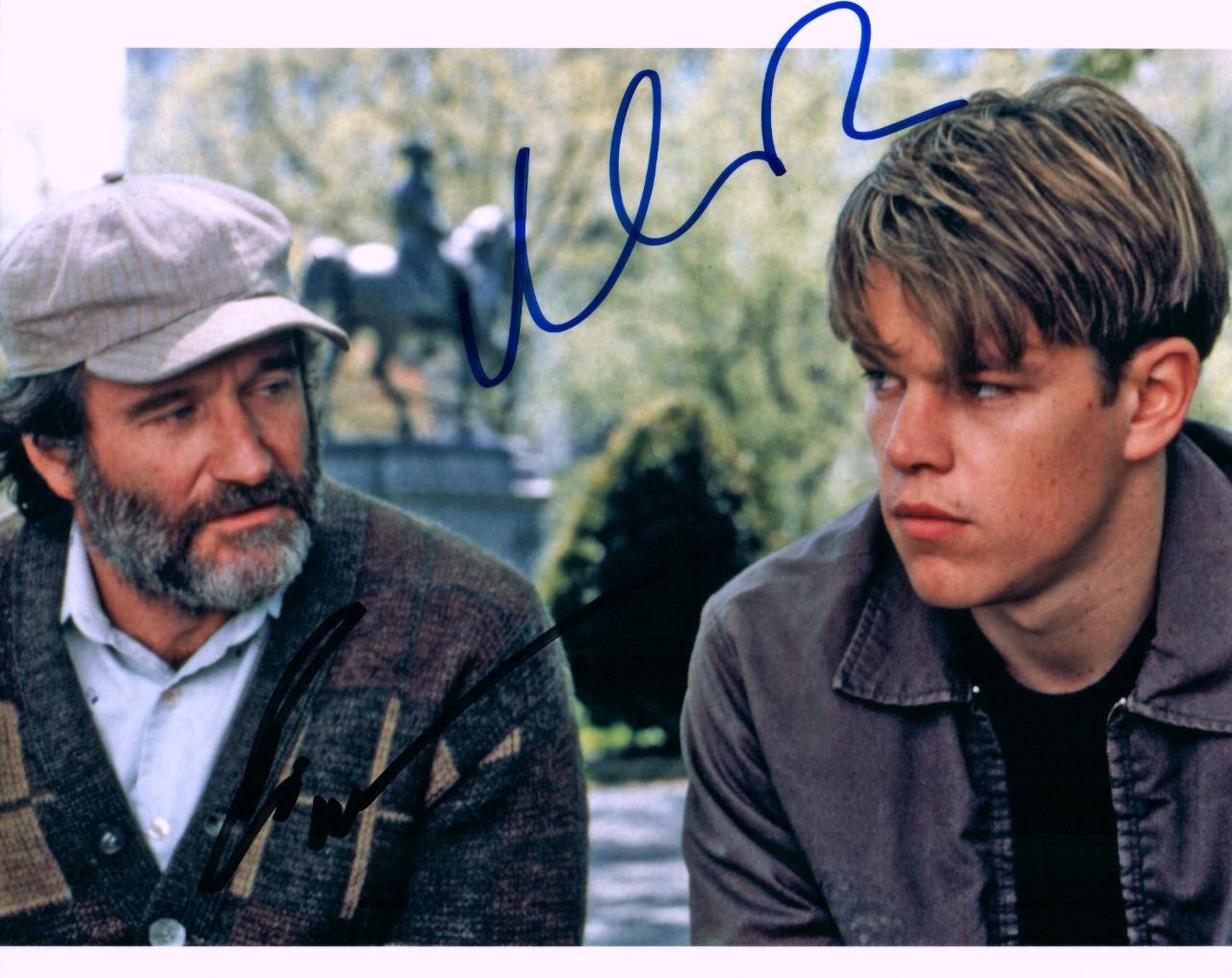 Matt Damon Robin Williams autographed 8×10 Picture Photo signed Pic with COA