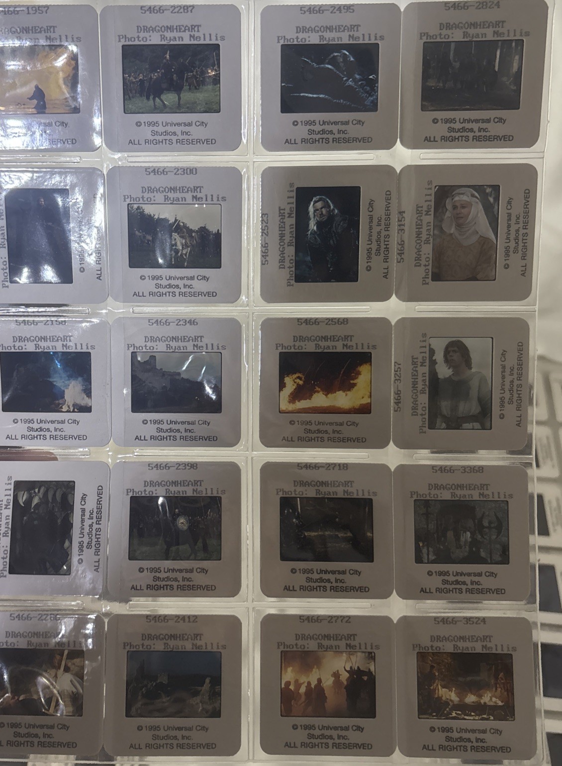 Dragonheart 98 Promo Slides 1996 Dennis Quaid Sean Connery Thewlis Press Release