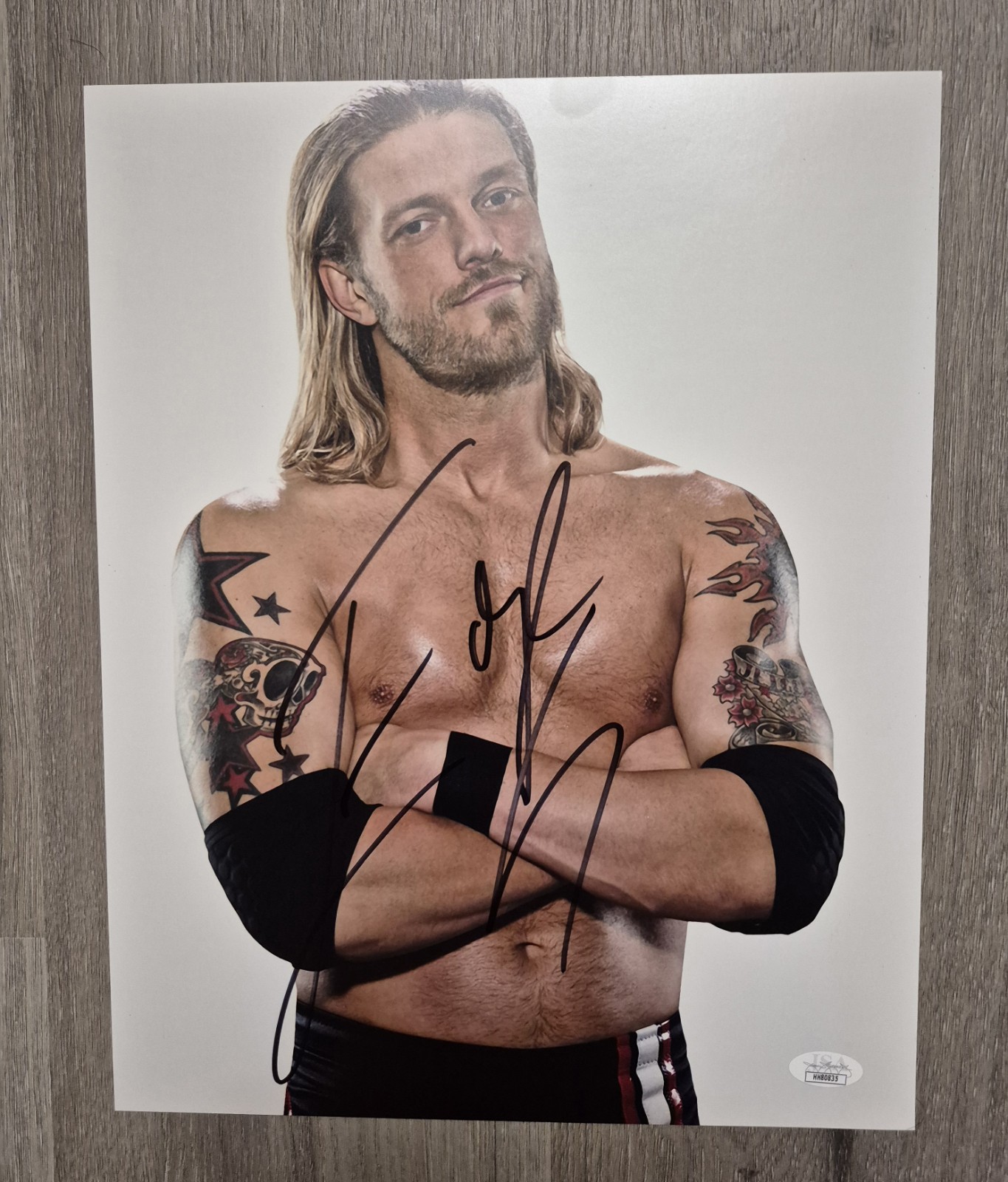 Edge Signed 11×14 Photo JSA WWE WCW Wrestling